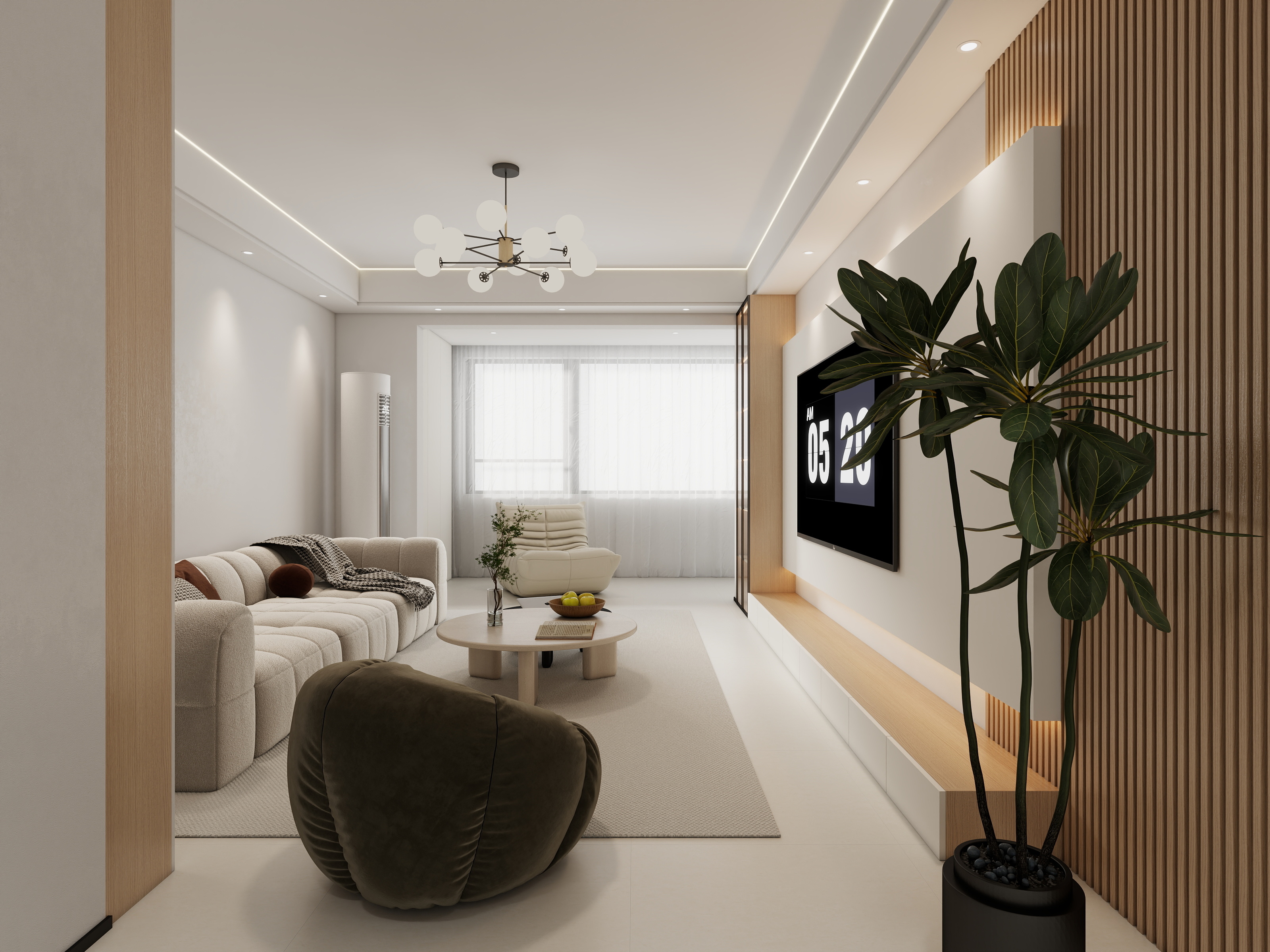 Jerry-空间设计-143㎡3室装修效果图