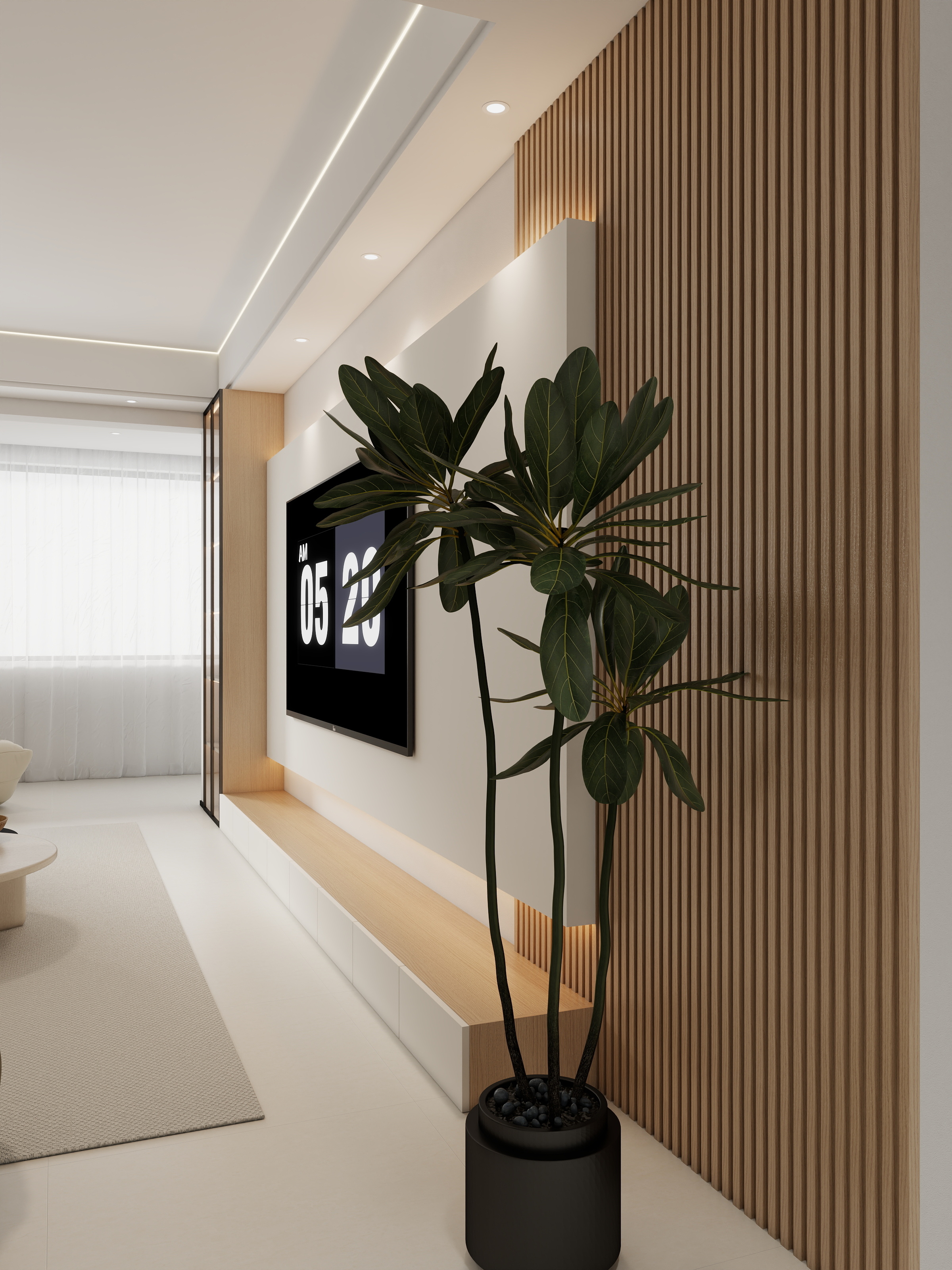 Jerry-空间设计-143㎡3室装修效果图