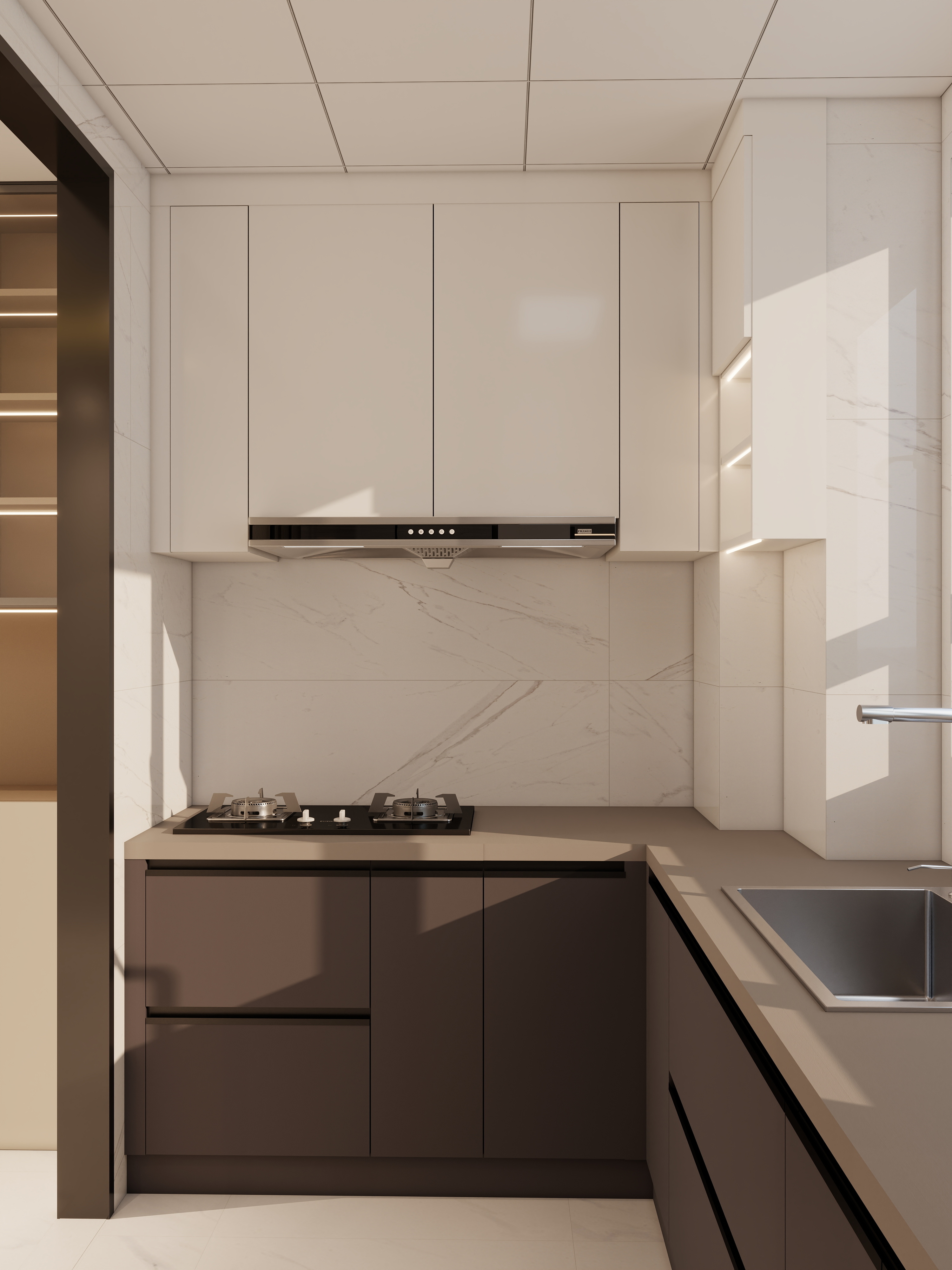 设计师阿义-现代简约137㎡5室装修效果图