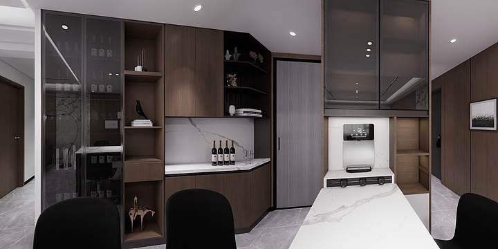 小丸子设计室-万达 意式现代方案三-装修设计方案