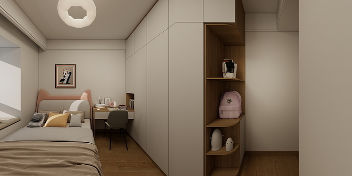 何建芝-金地都会风华9-1301-调-装修设计方案