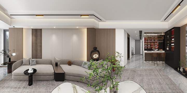 设计师啊中-厦门后田家园别墅-装修设计方案