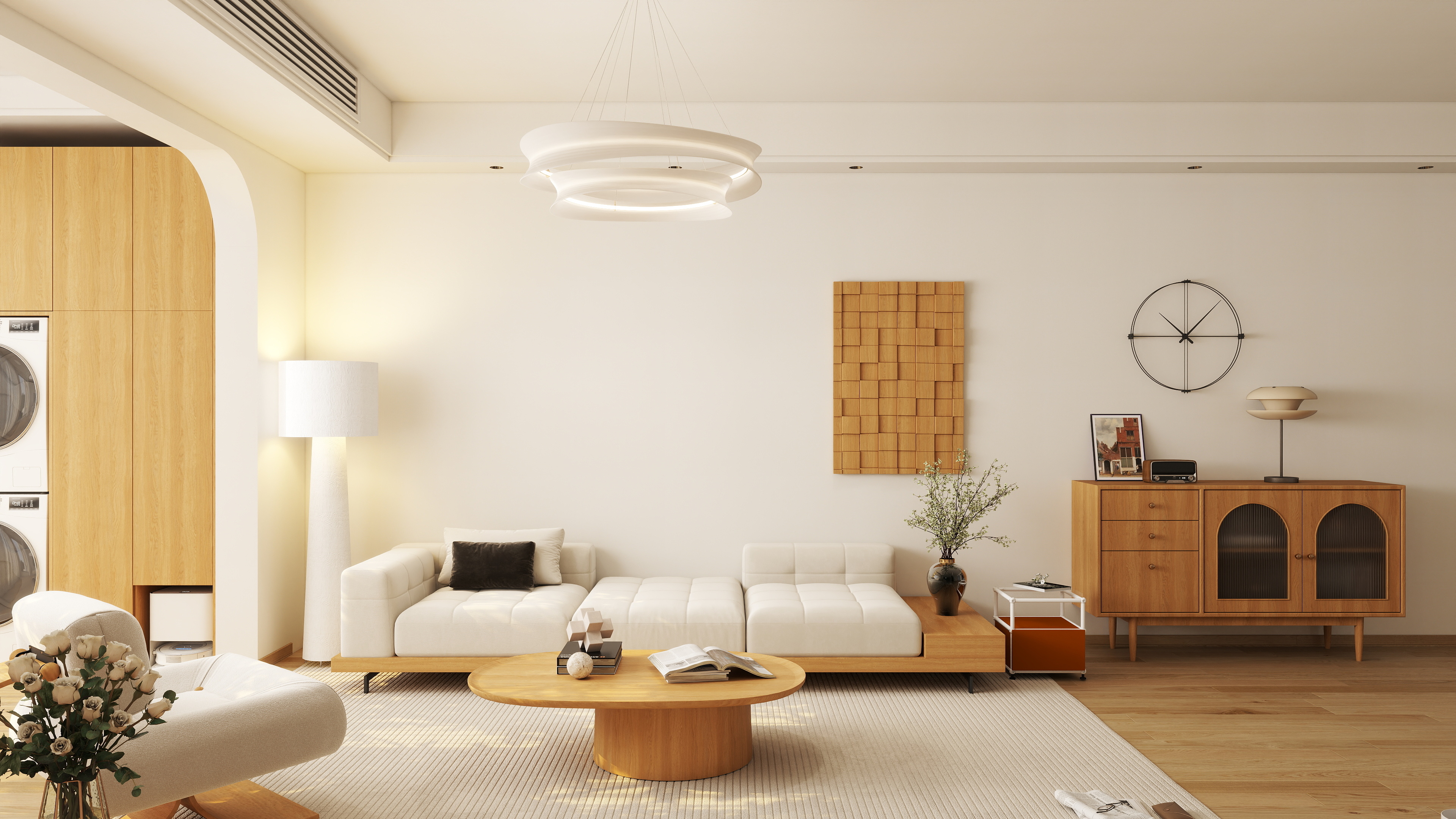 阳邢-原木奶油装修效果图