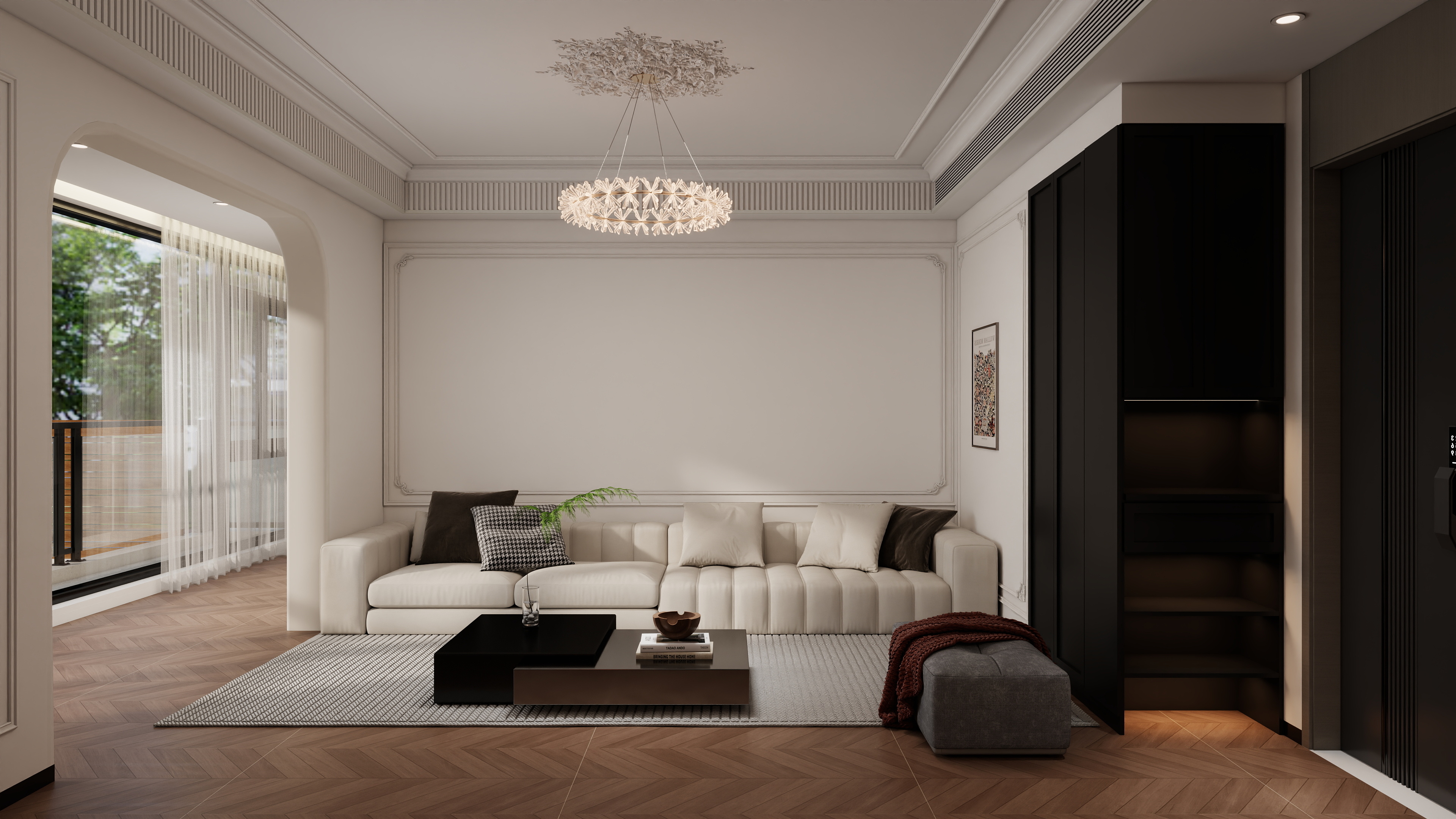 小胡设计-国建悦美城法式146㎡复式-装修设计方案