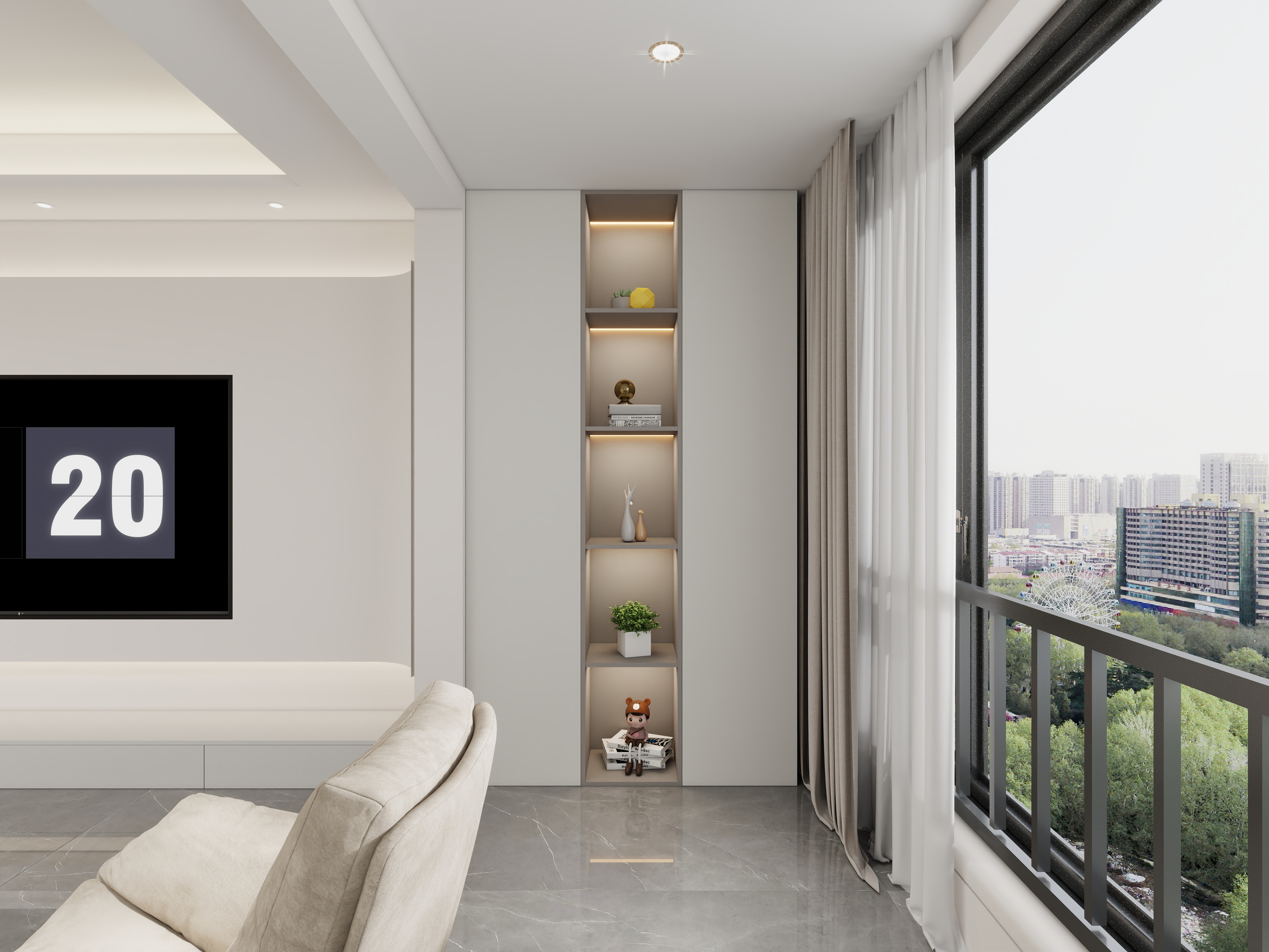 艺雅丽-147平现代简约 装修效果图