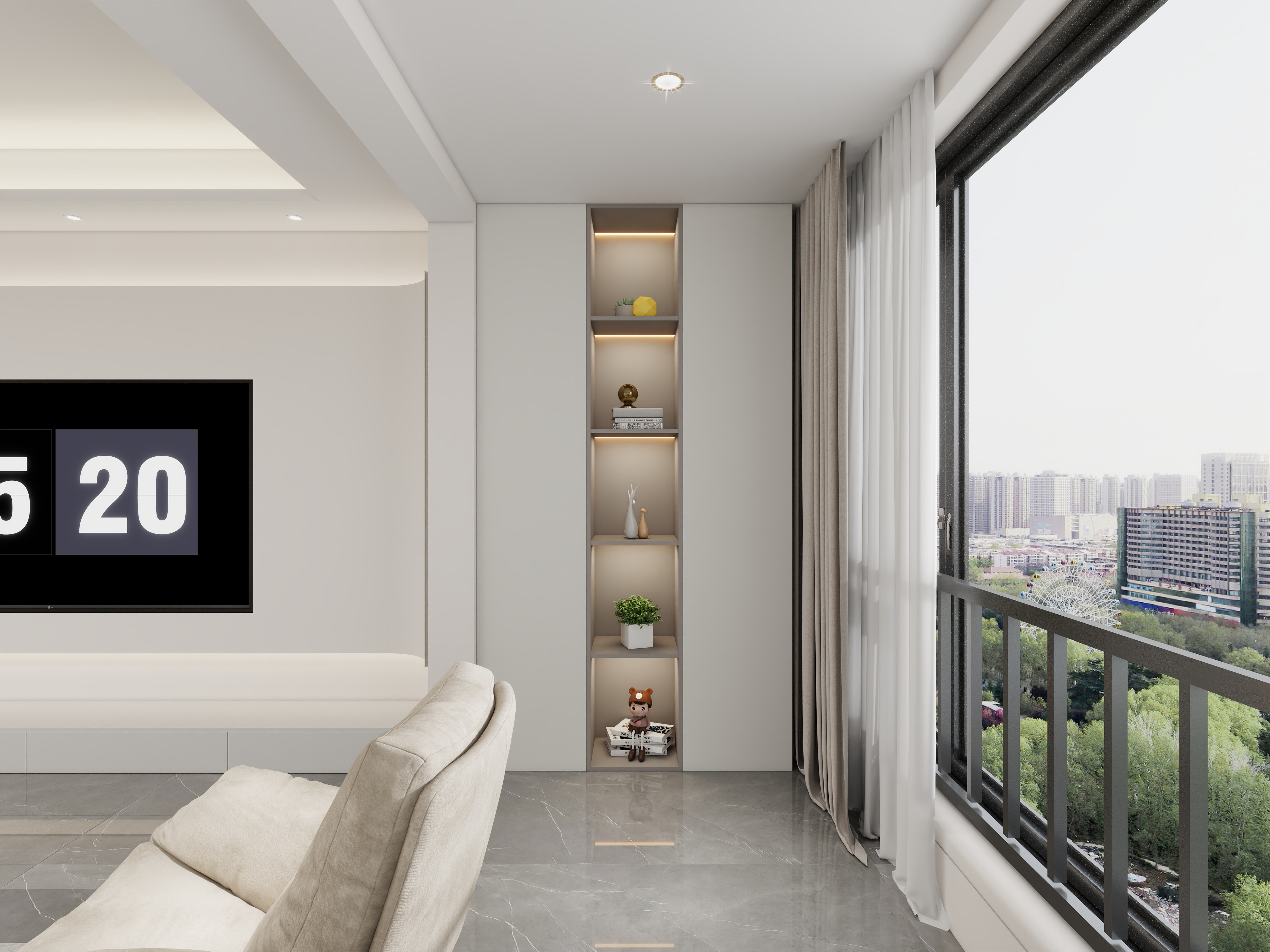 艺雅丽-147平现代简约 装修效果图