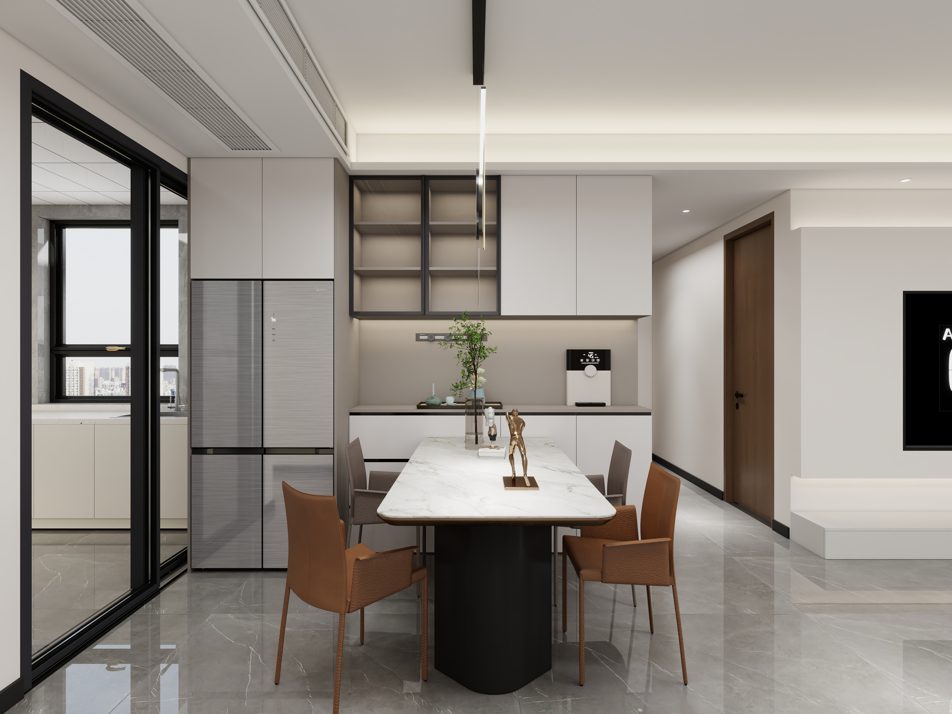 艺雅丽-147平现代简约装修效果图