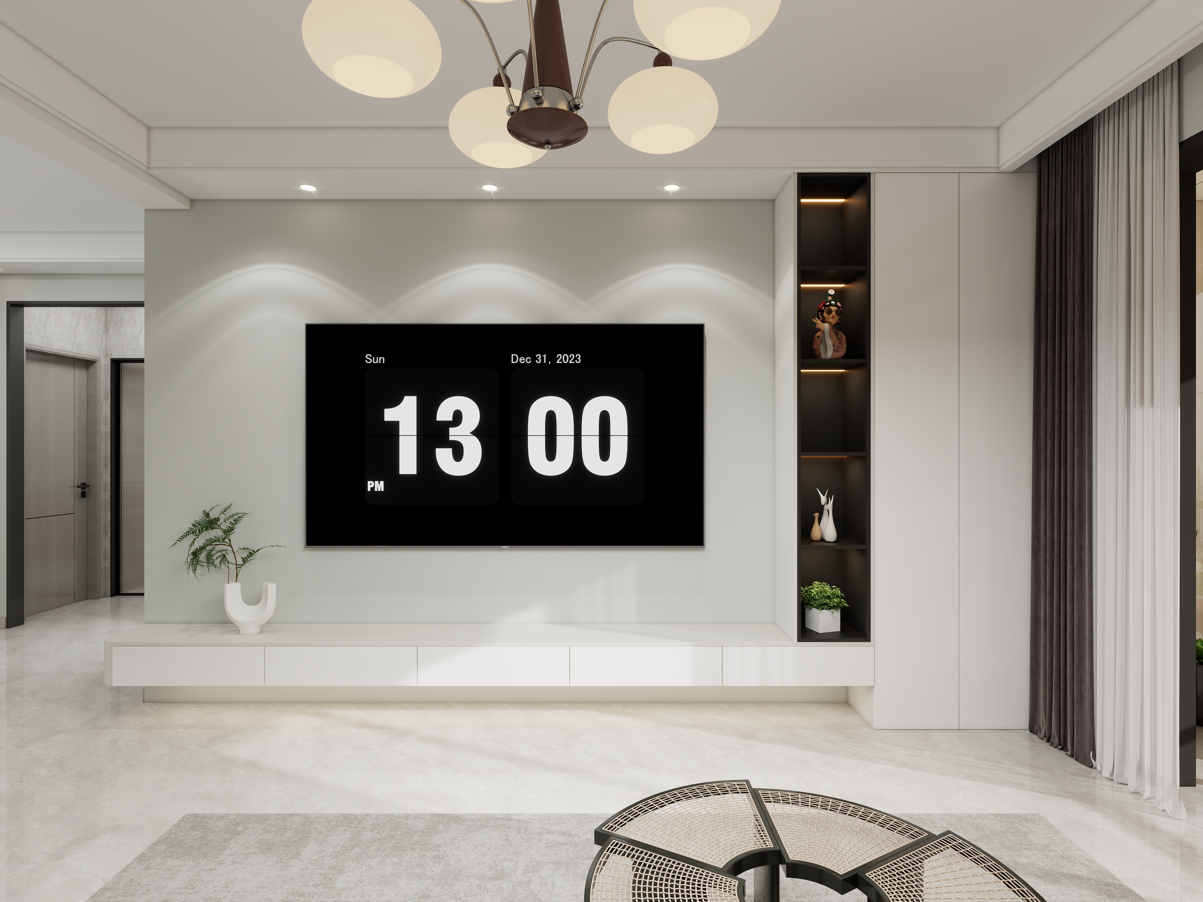 艺雅丽-93平现代简约-装修设计方案