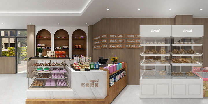倪霓霓-蛋糕店-装修设计方案