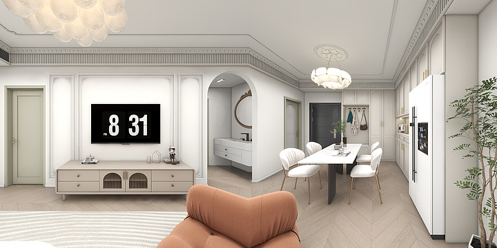 汇伟设计-轻法式-装修设计方案