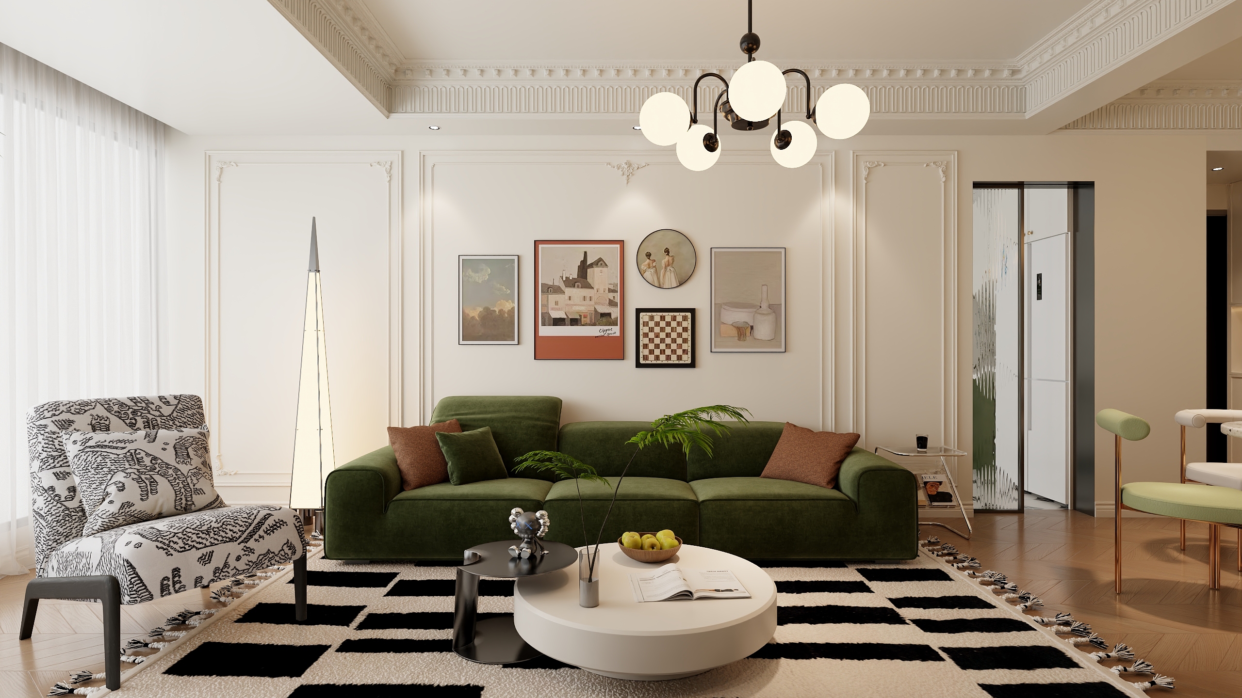 不ai画图-86㎡3室装修效果图