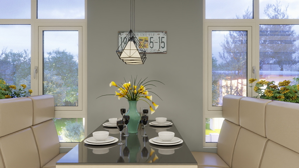 刘彬-餐厅-装修设计方案