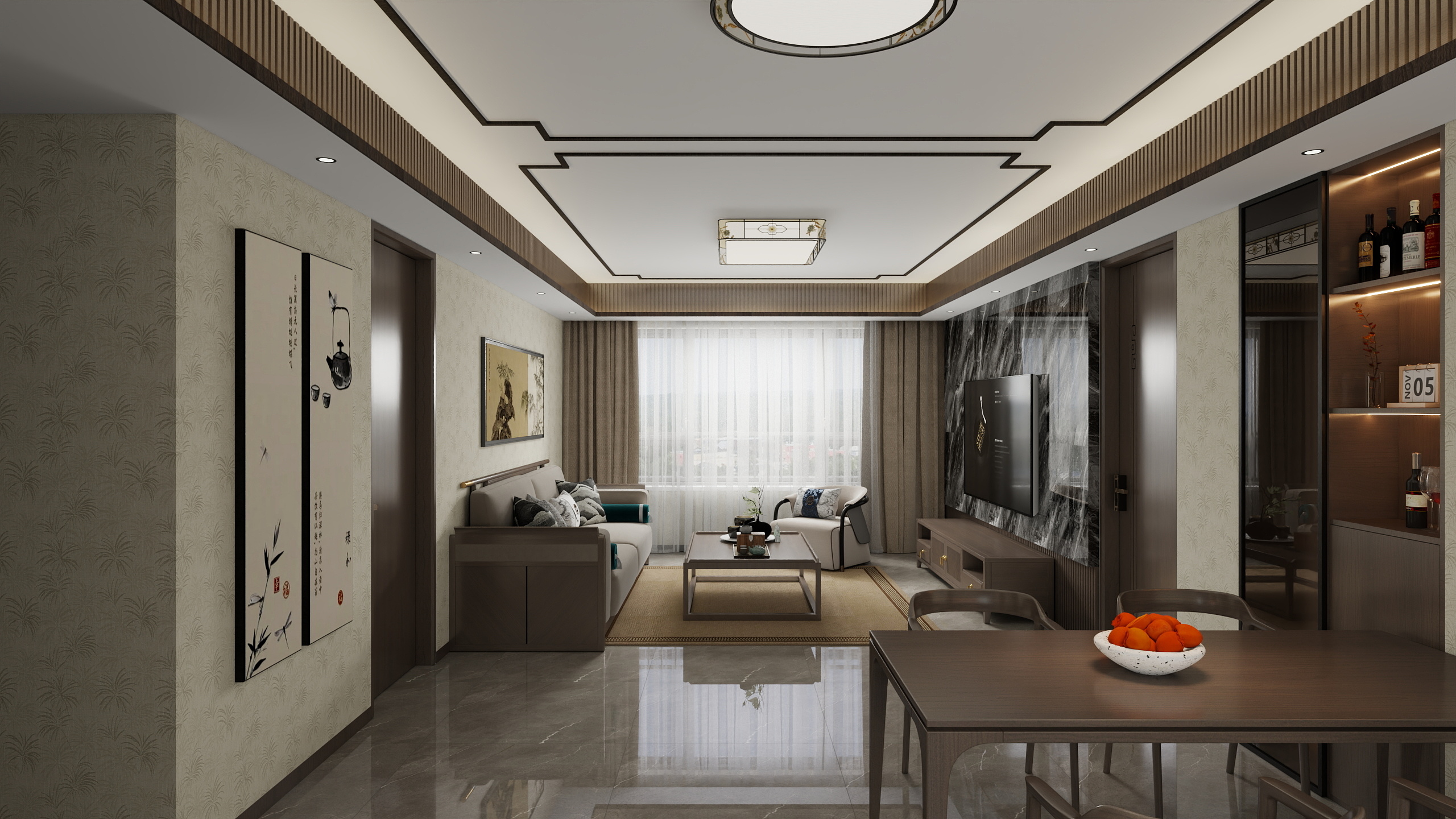 唐僧到哪呢-新中式114㎡-装修设计方案