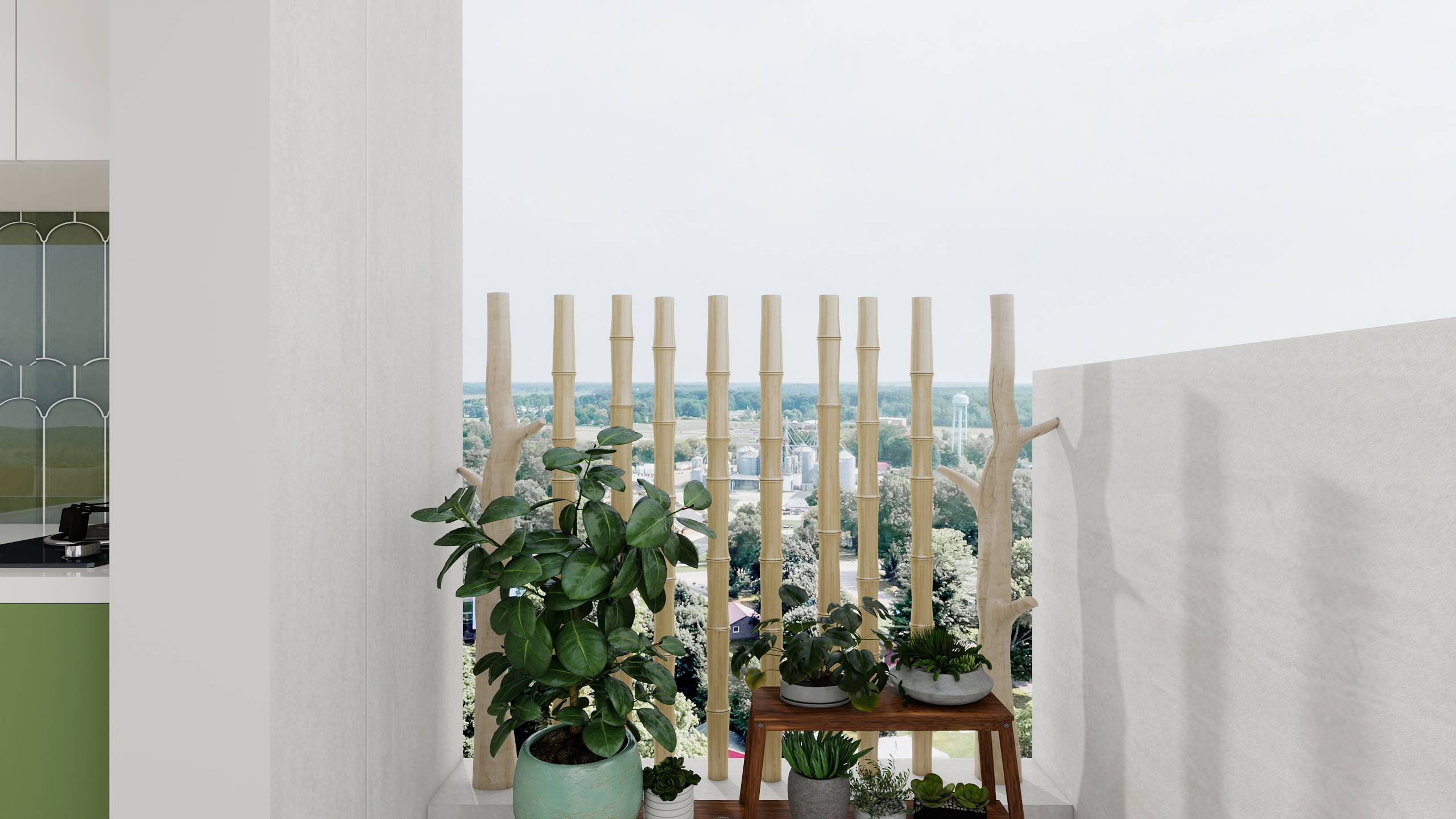 李青越-37方 田园风小公寓装修效果图