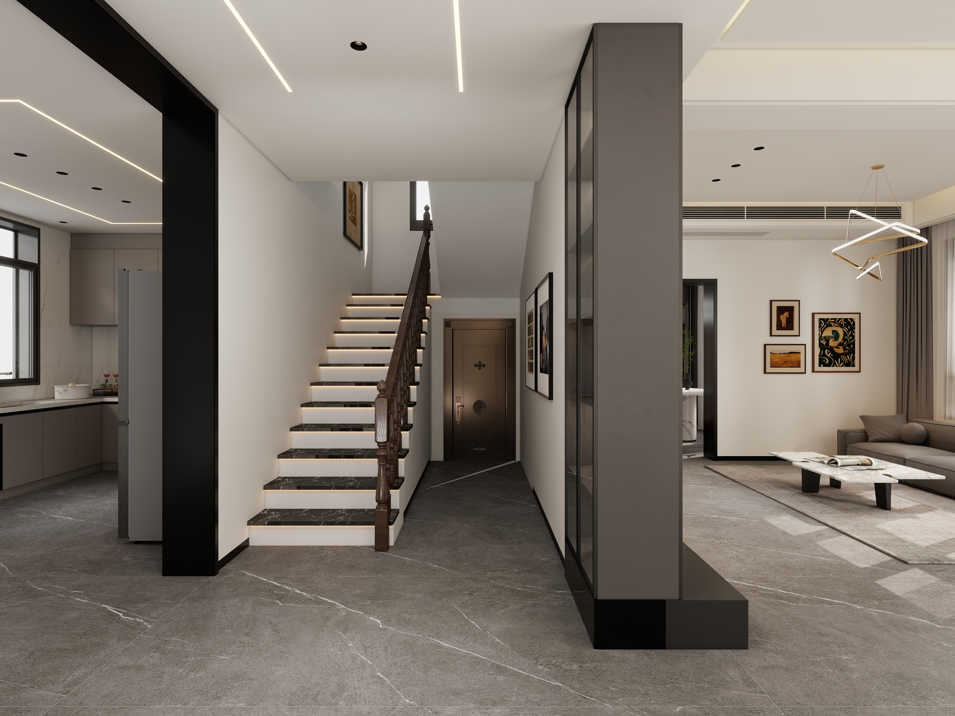 设计师Baymax-三层别墅现代简约风-装修设计方案