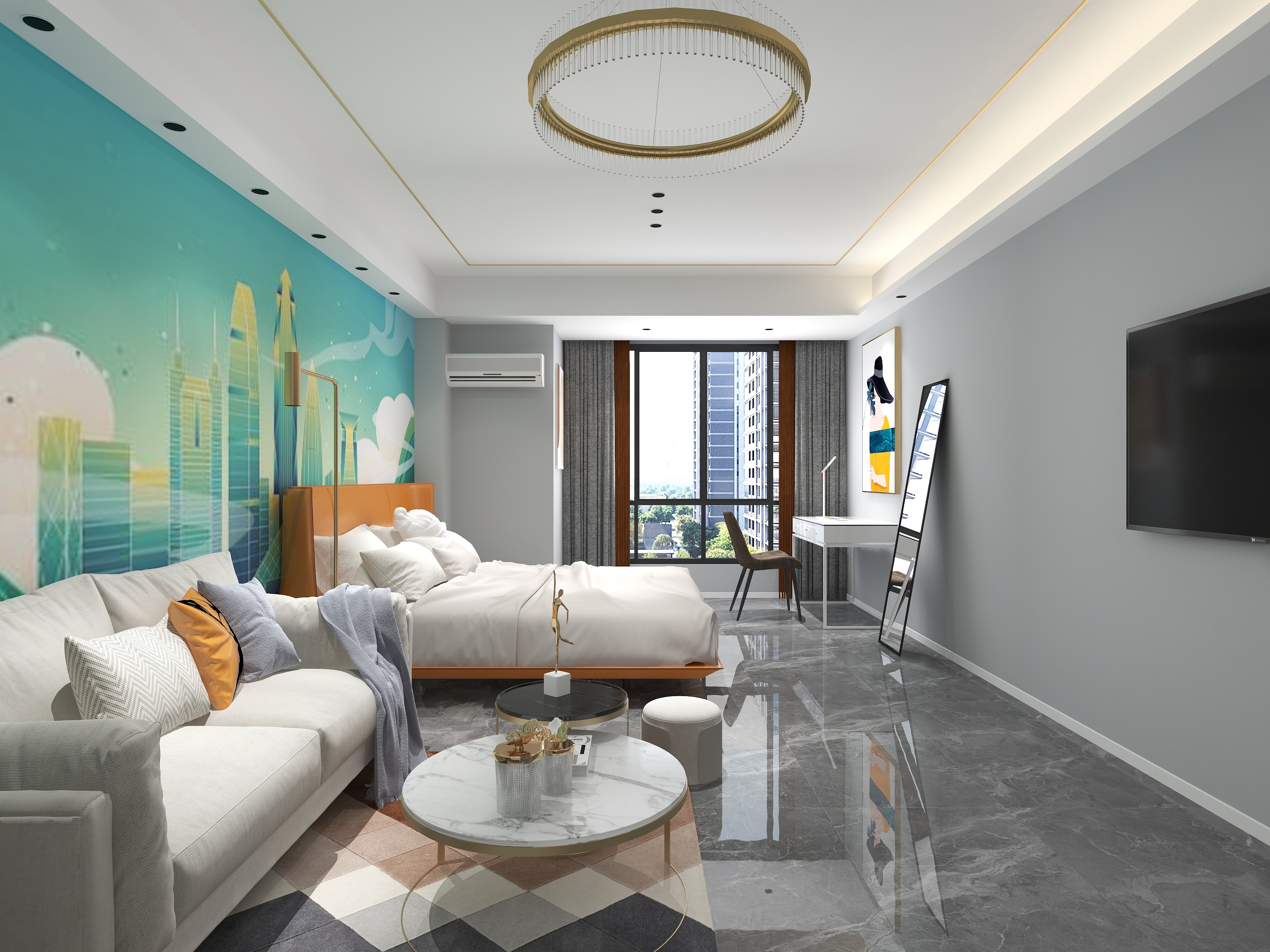 设计师L大鹏-百尚城公寓2009-装修设计方案