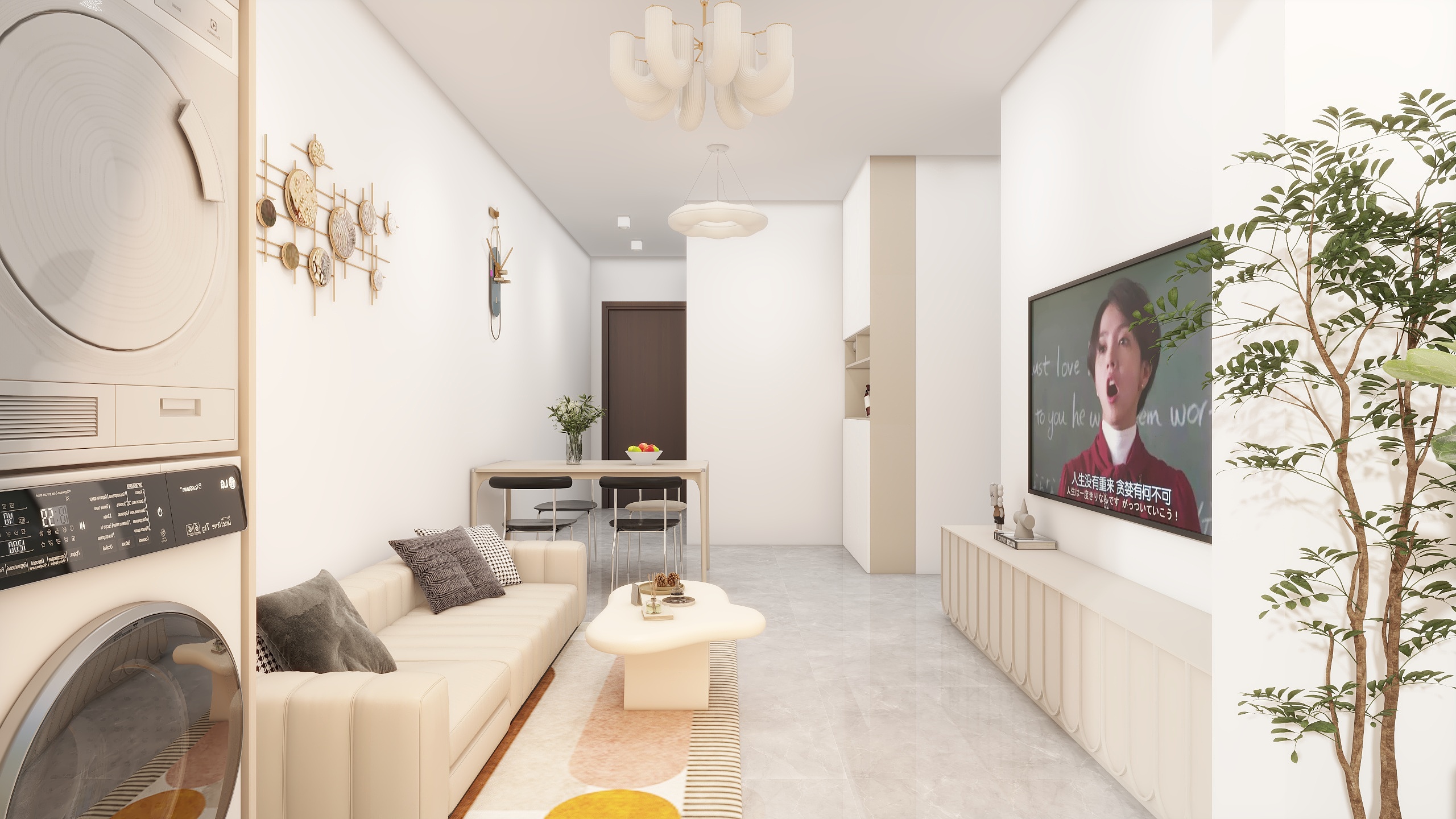 哦..-67㎡3室装修效果图