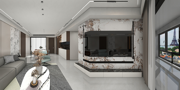 A独立设计师阿启-140平现代风格-装修设计方案