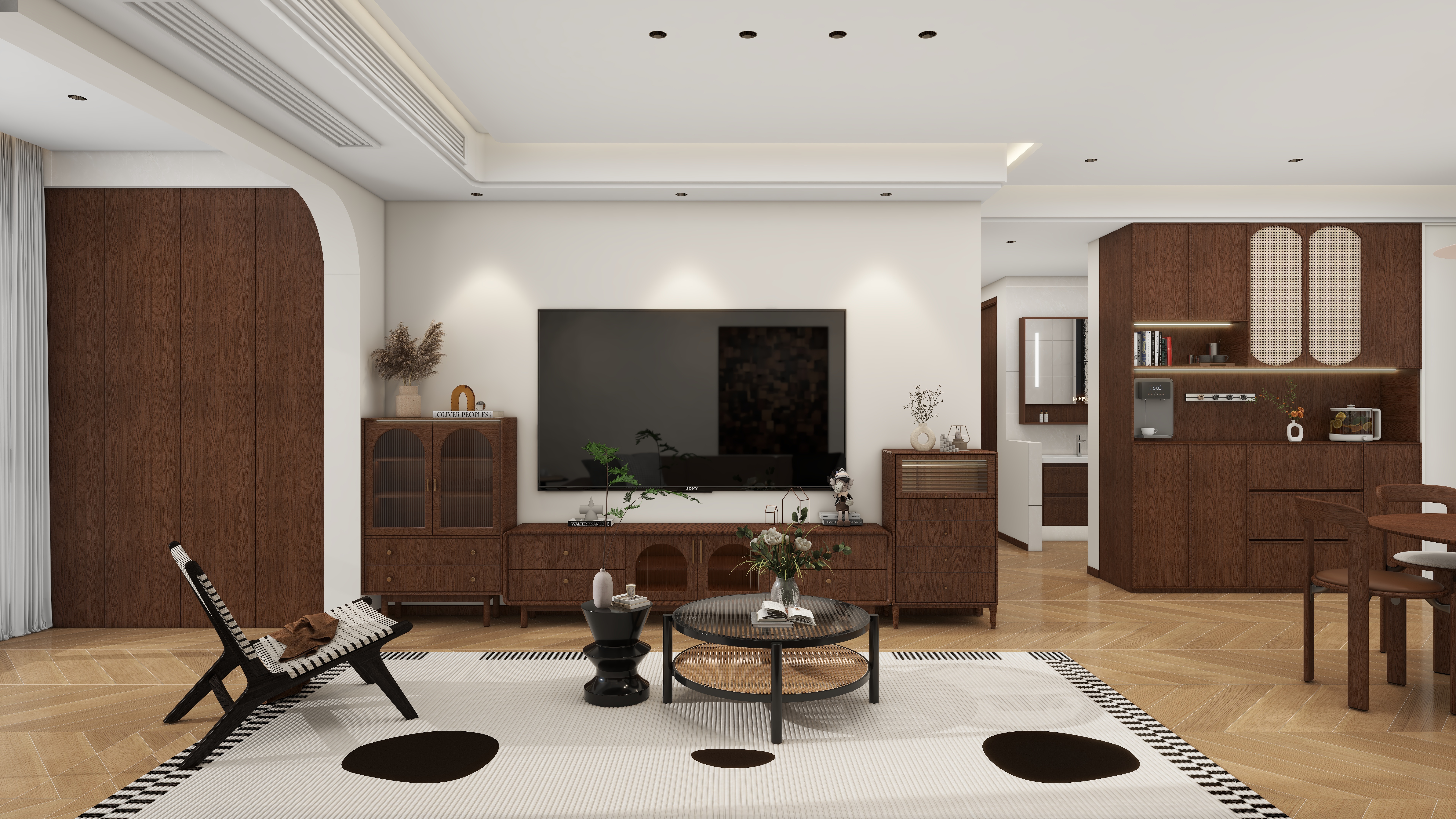 晓凤19154169036-万达高层118平（中古风）-装修设计方案