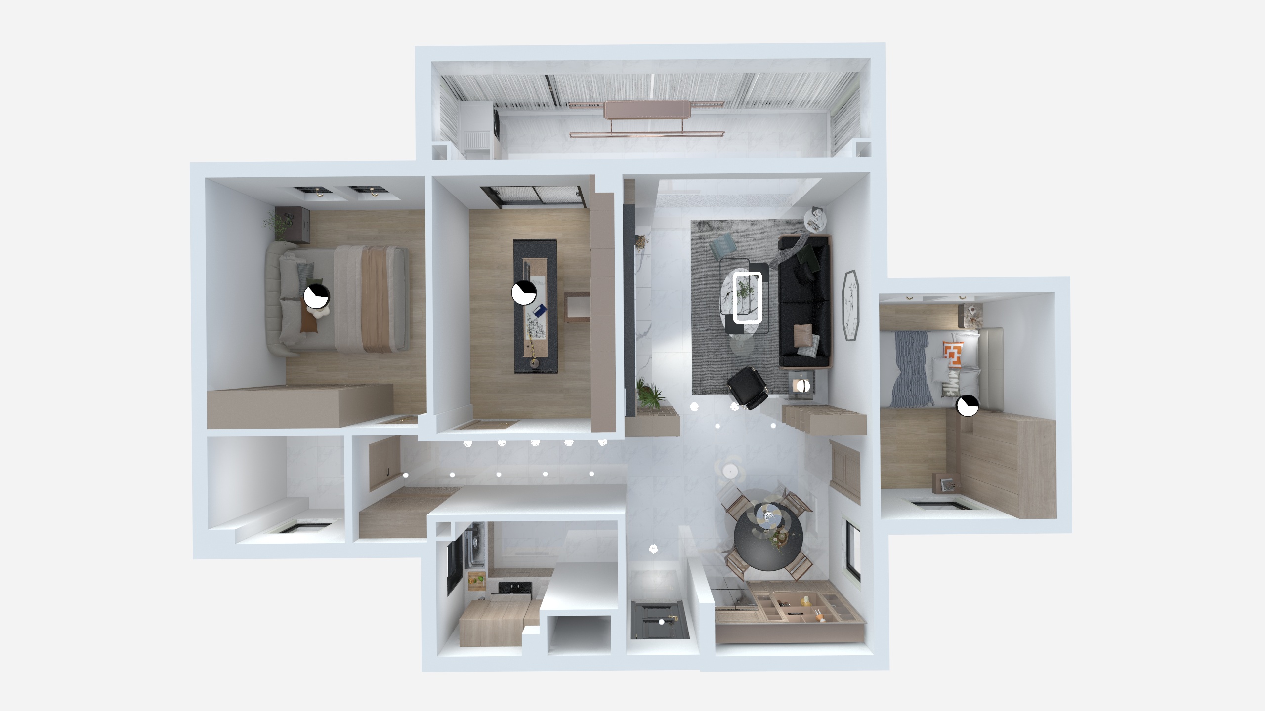 追求安逸的居匠-国瑞花苑1栋1单元1402-装修设计方案