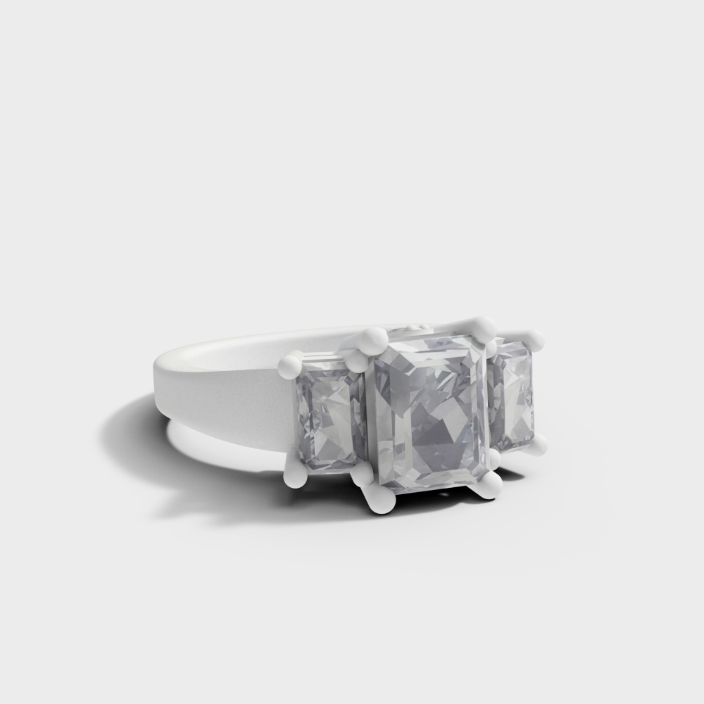 现代钻戒3D模型