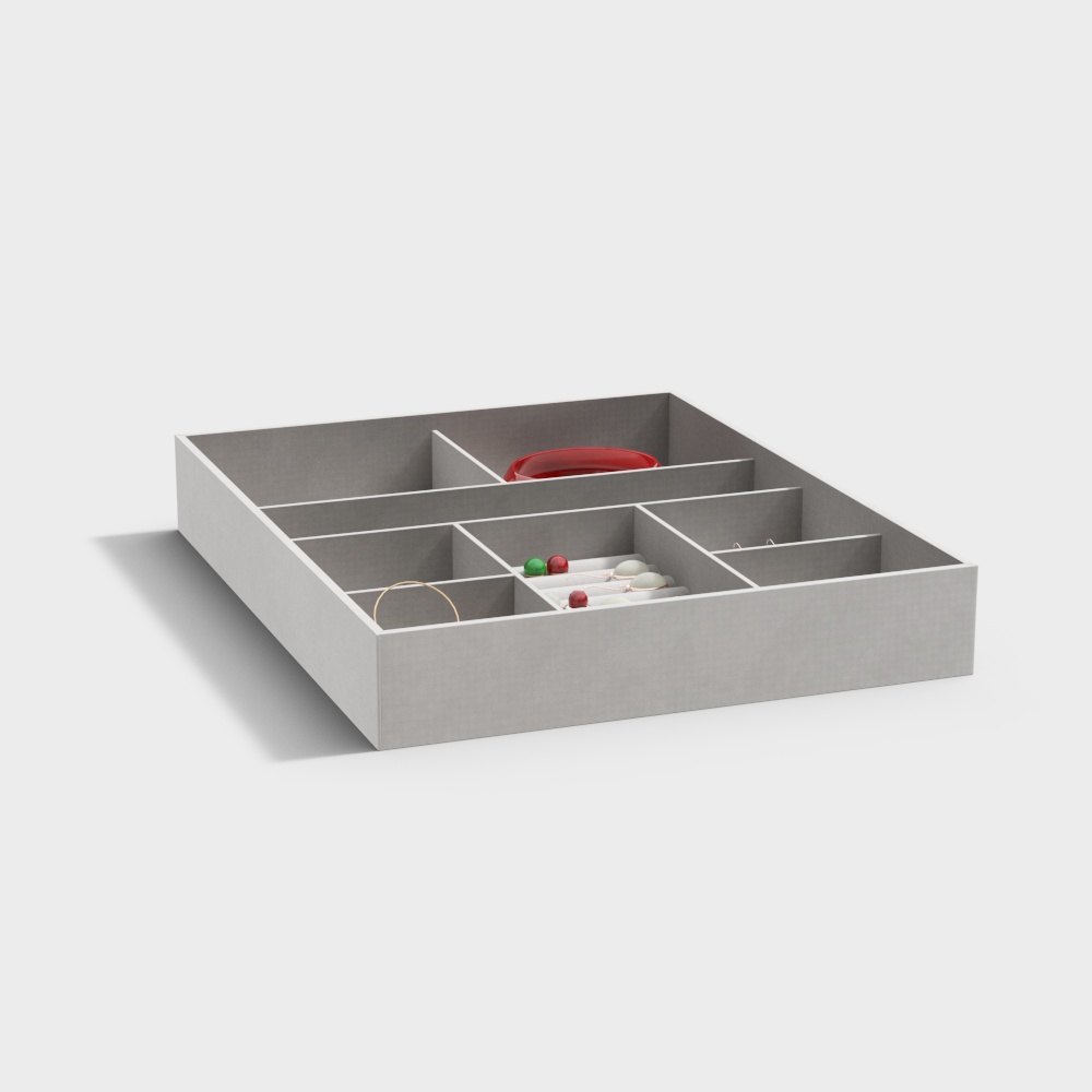 现代简约衣物收纳箱3D模型