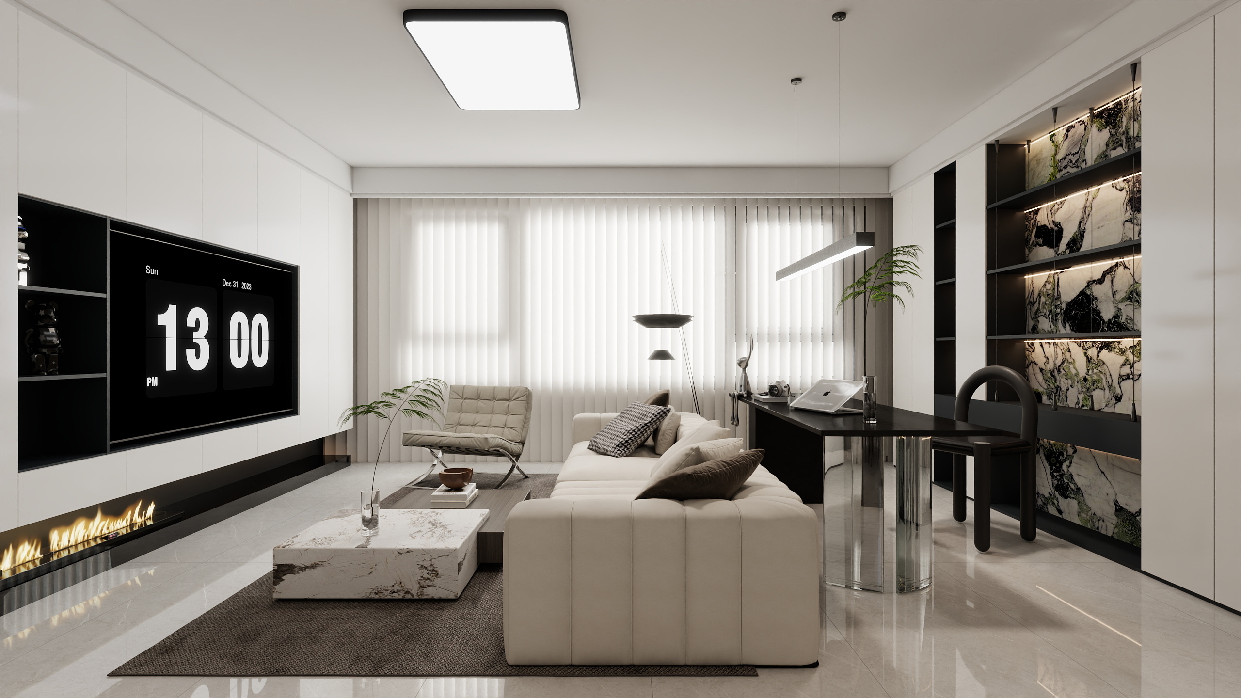 淄博设计师葛美玲-112㎡1室-装修设计方案