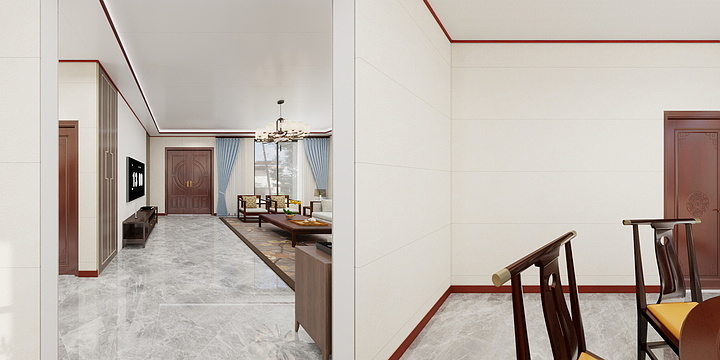 设计师汪书瑶-乾县周府二层别墅-装修设计方案
