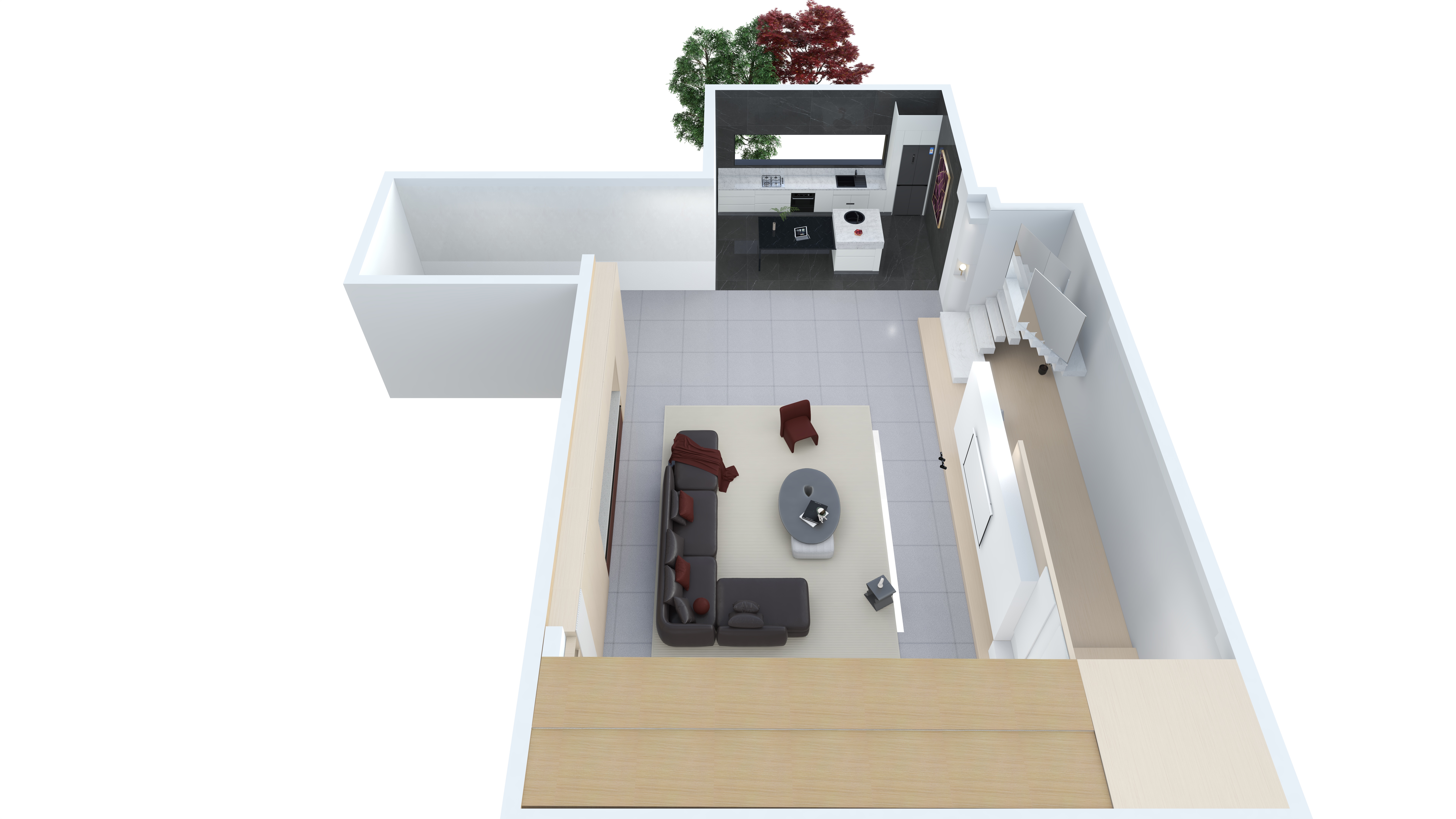 红薯空间KPEa-小云空间设计-高级实操考核户型-装修设计方案