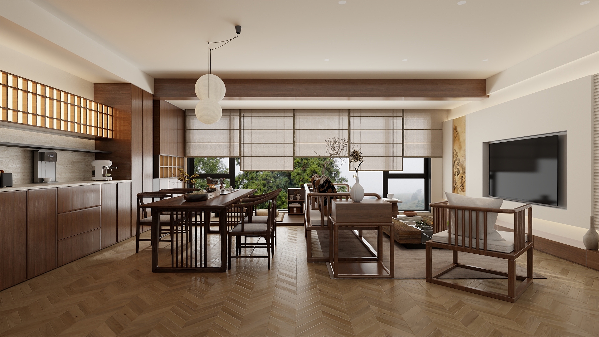 Czone設計-荷塘月色‌宋氏-装修设计方案