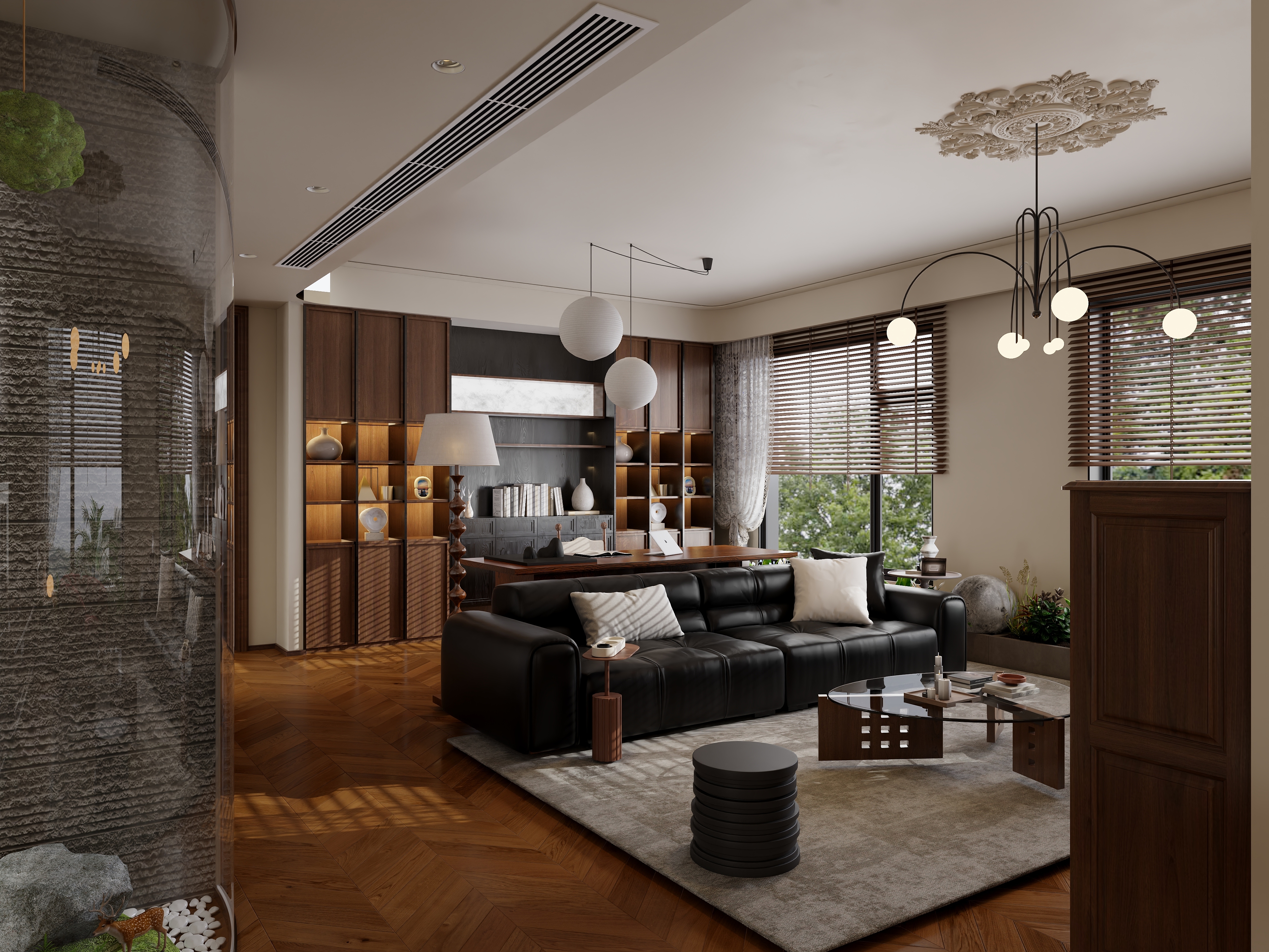 驭方设计师王鹏-中古风-装修设计方案