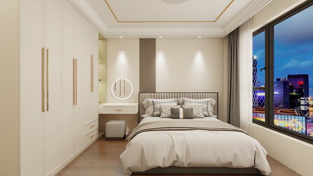 全屋设计师刘小东-全屋定制主卧衣柜样式自建方案-装修设计方案