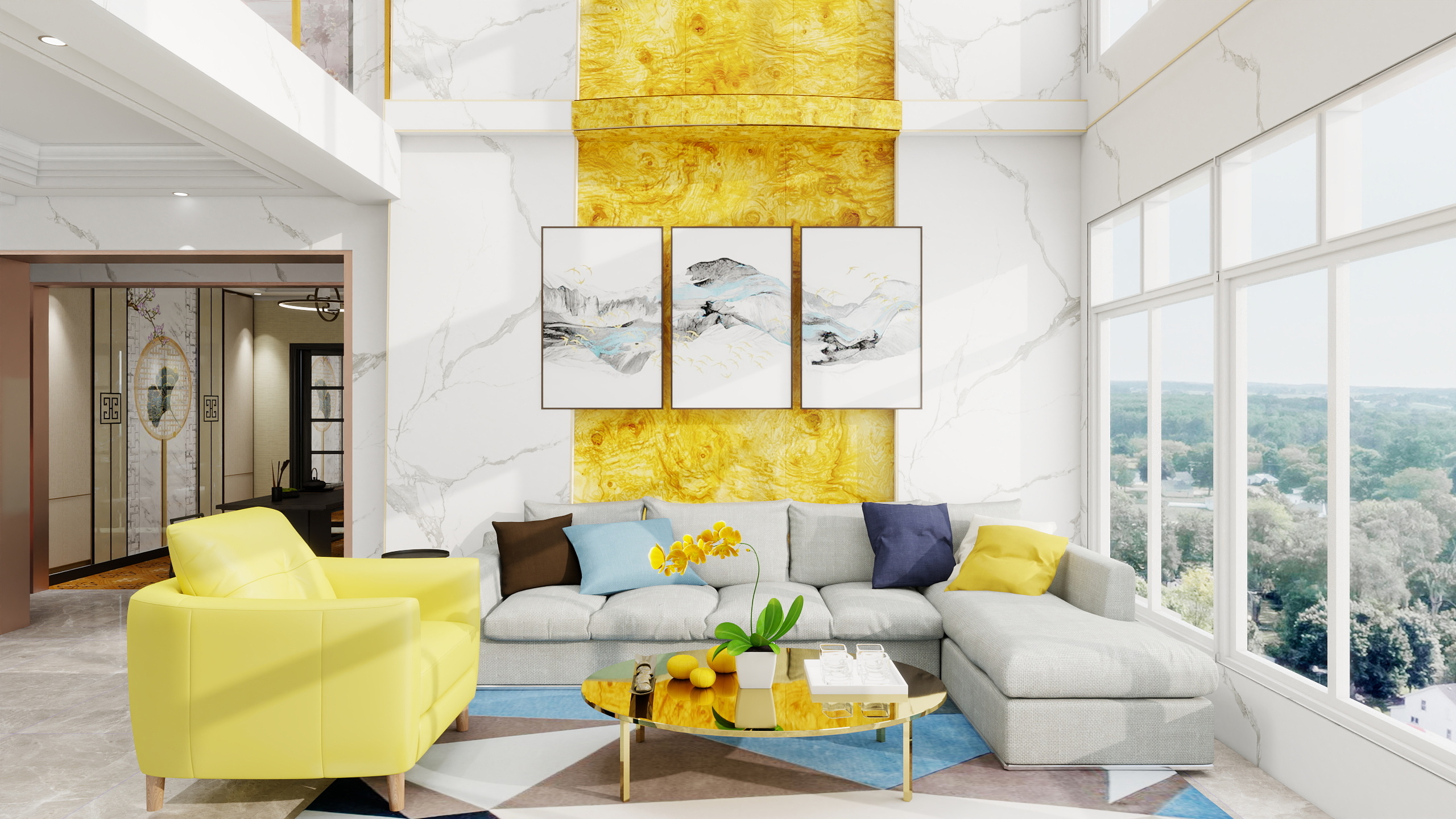 之风科技-万山华府轻奢178㎡2室-装修设计方案