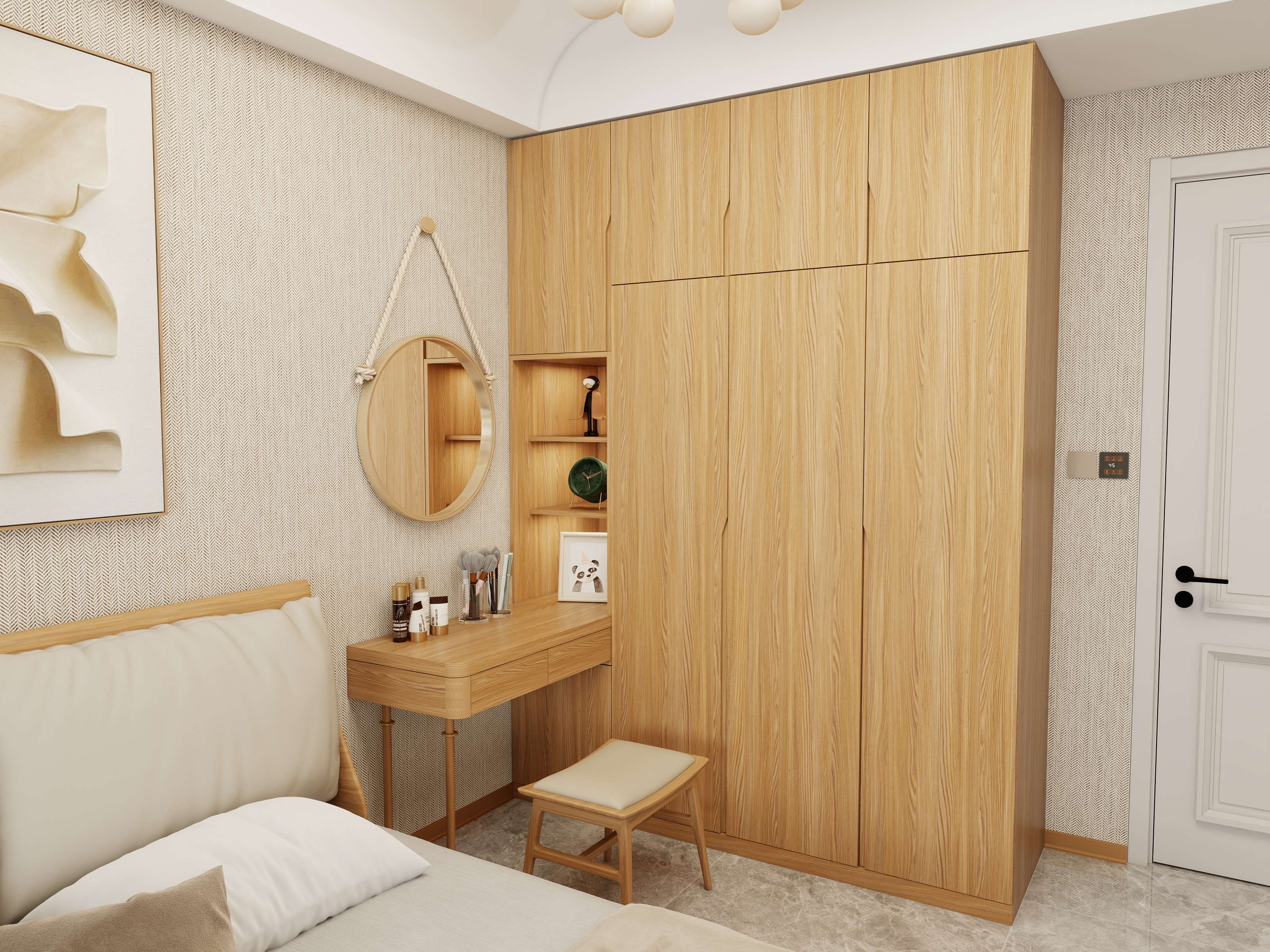 一抹朱砂-大厂路劲公园上城-装修设计方案