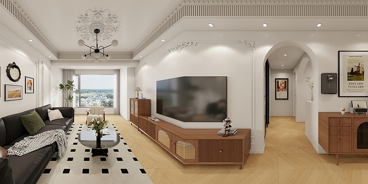 效果*图-西域食品城110户型-副本-装修设计方案