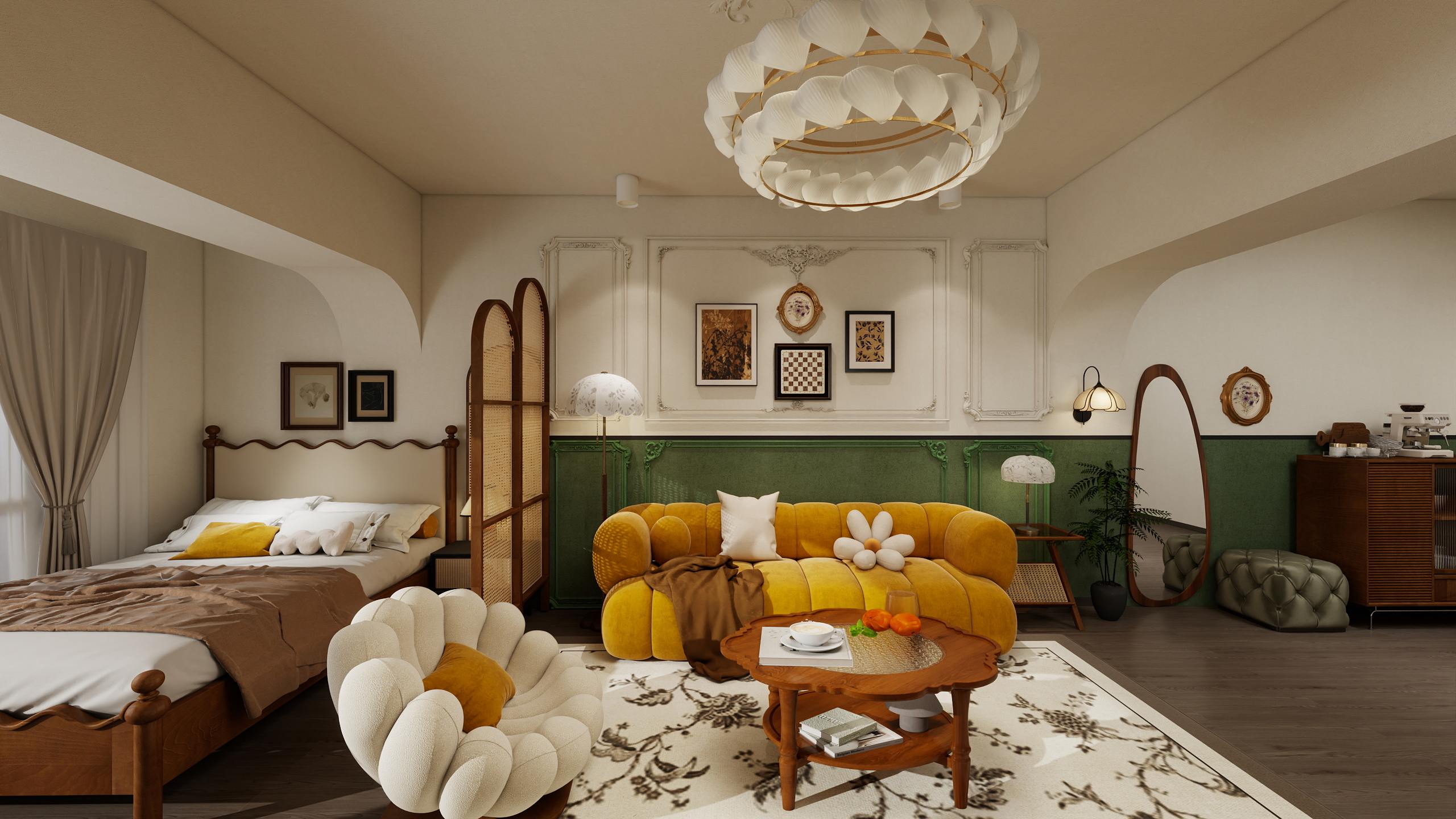 司司改造家-南洋法式复古风民宿设计-装修设计方案