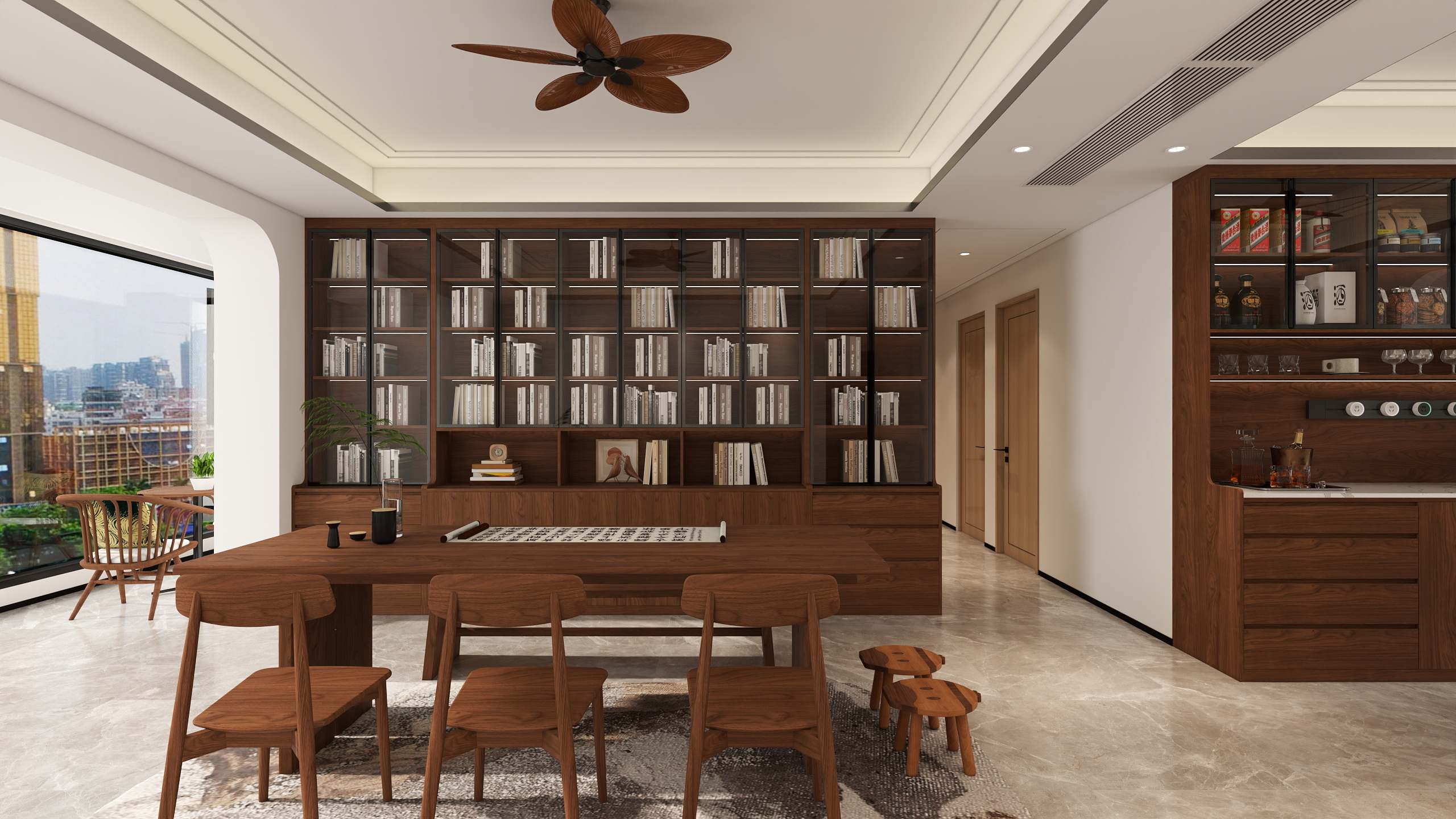 简翔时光法则原木定制-亚运城天珑2-3703-装修设计方案