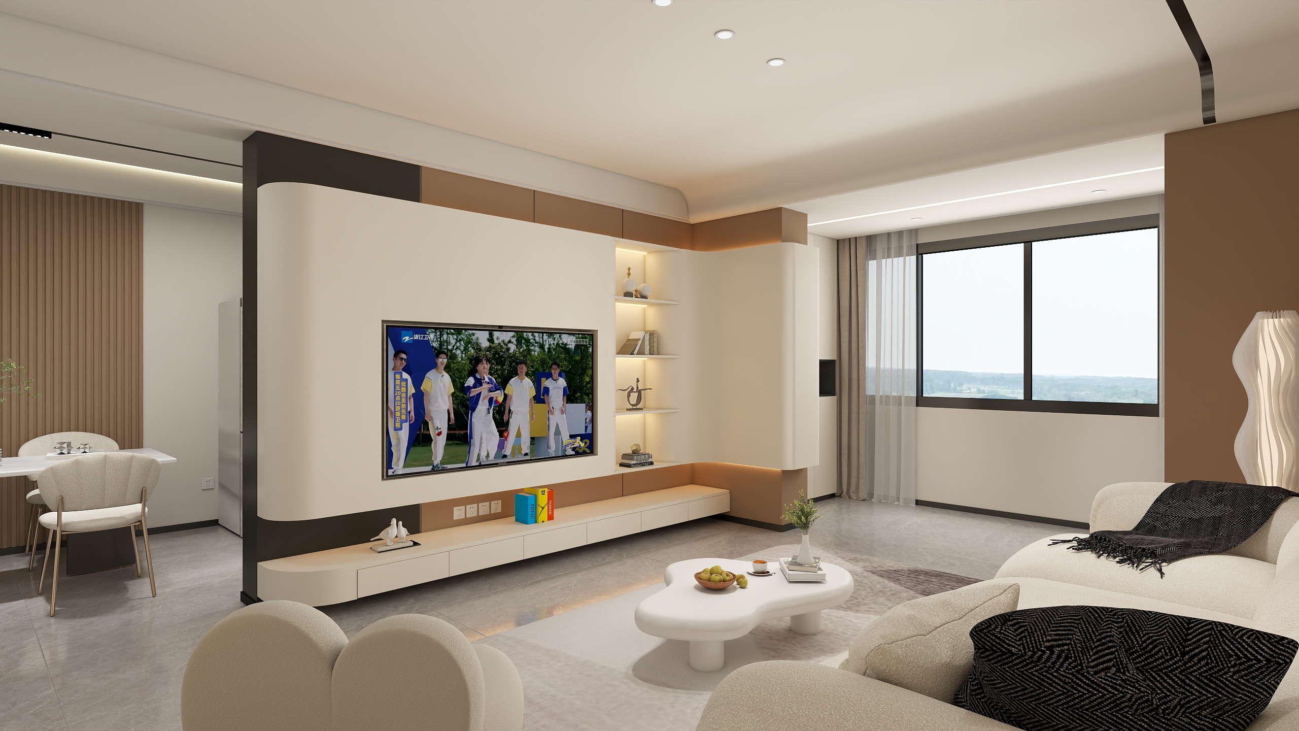 Jason龙少-114㎡3室（奶油风）-装修设计方案