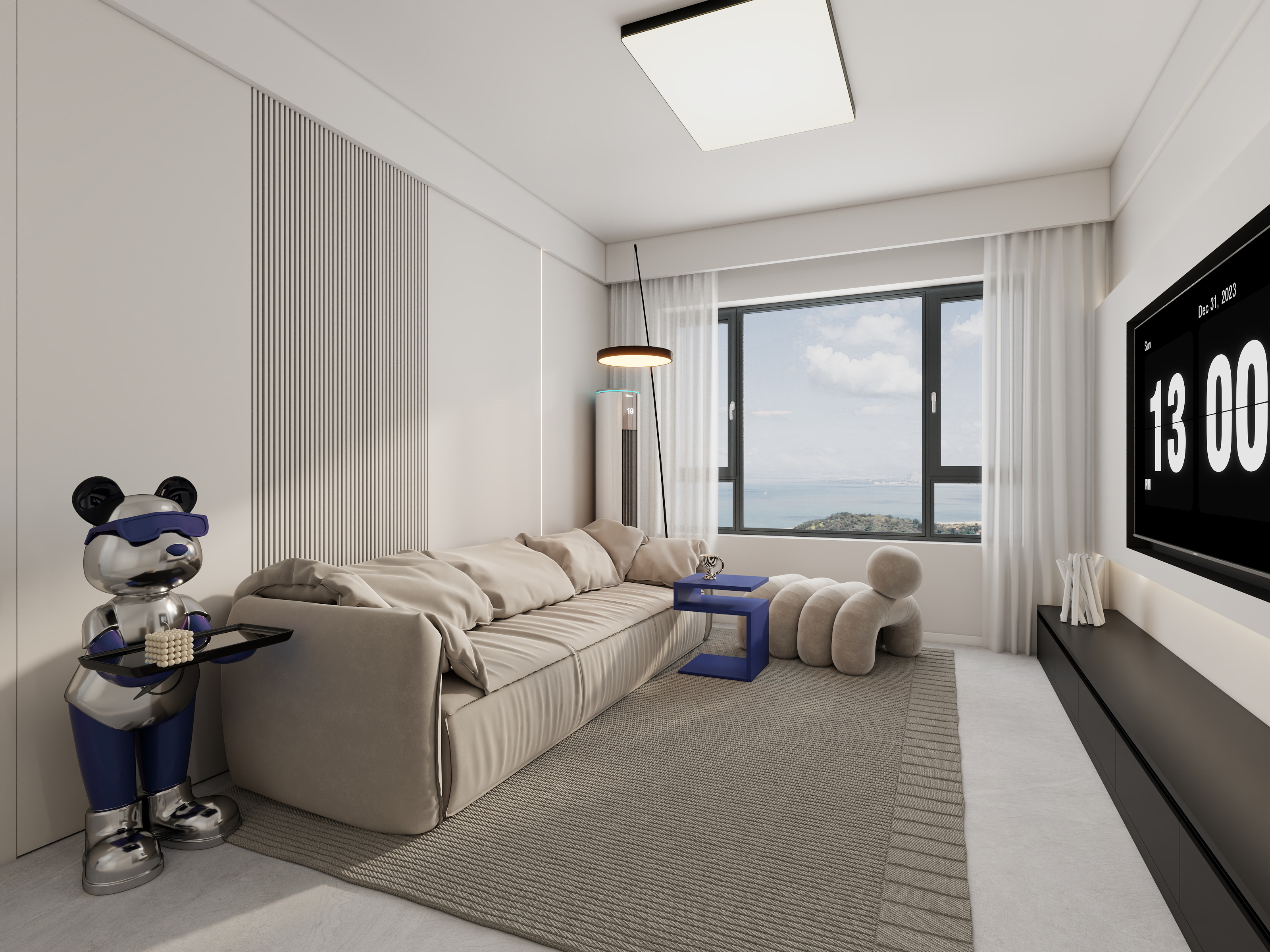 言色设计Lane-Message（现代黑白灰-四川自贡）-装修设计方案