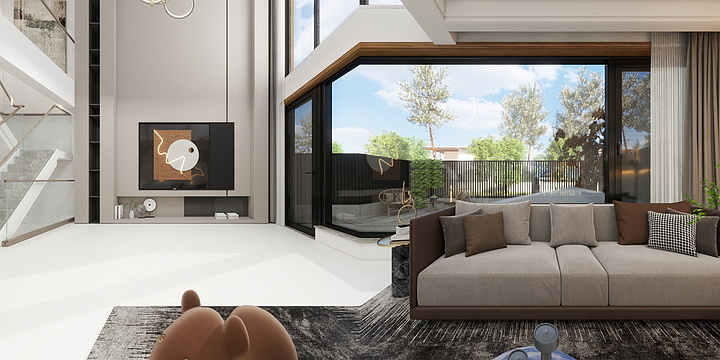 四院_文萌-静谧house-280平方别墅-装修设计方案