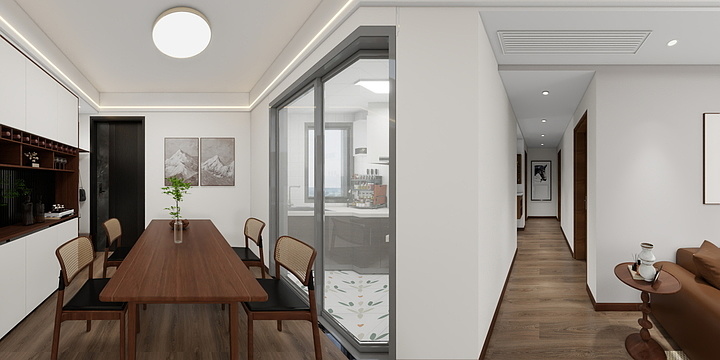 JC.Design-凯业花园滕先生现代简约风格-装修设计方案