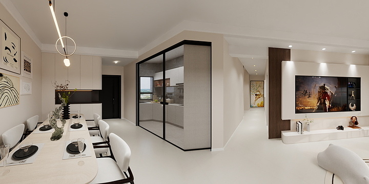 设计师-悟空-绿城·理想之城95㎡3室-装修设计方案