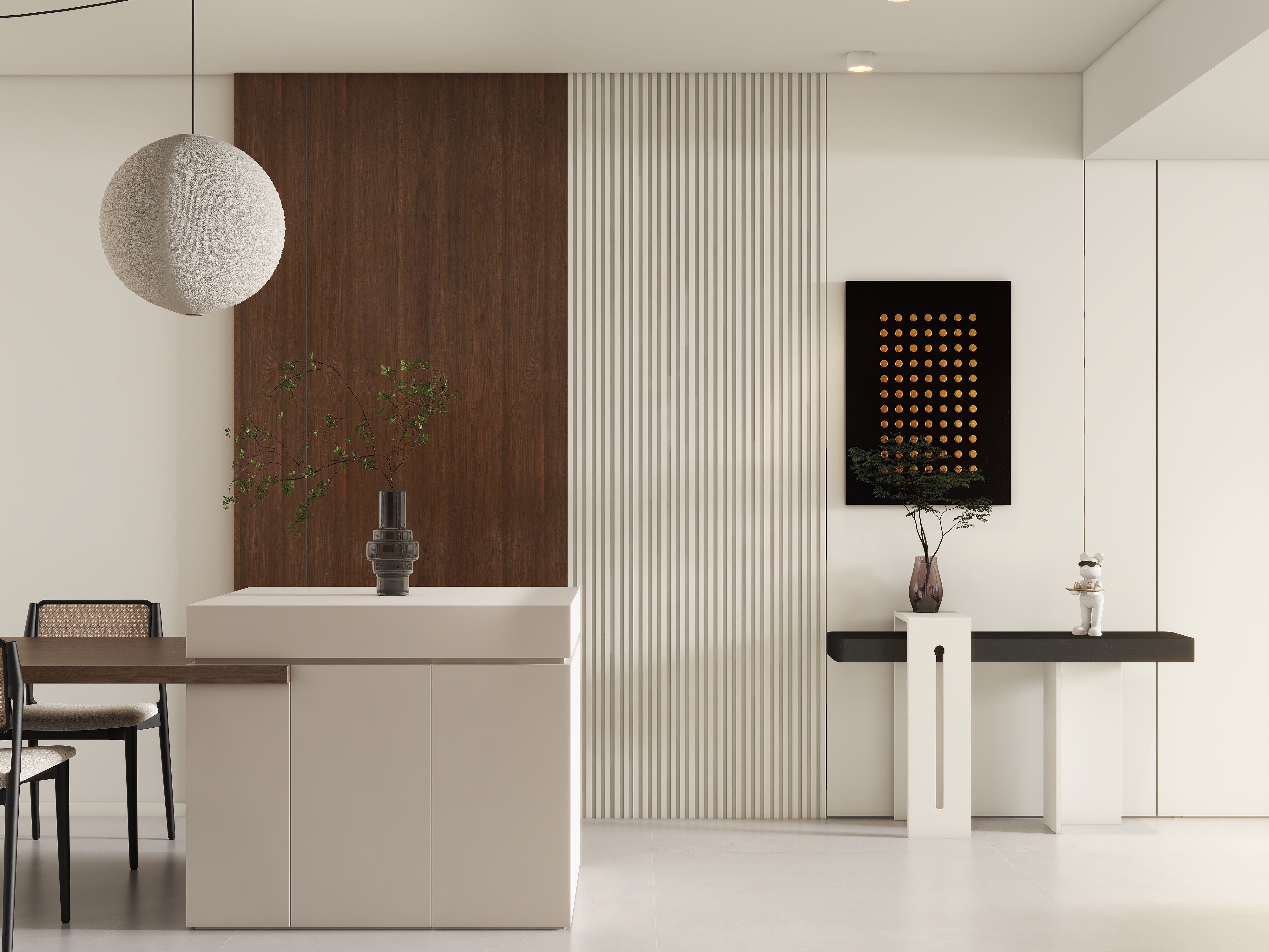 设计师珂源-碧水蓝山侘寂136㎡1室装修效果图