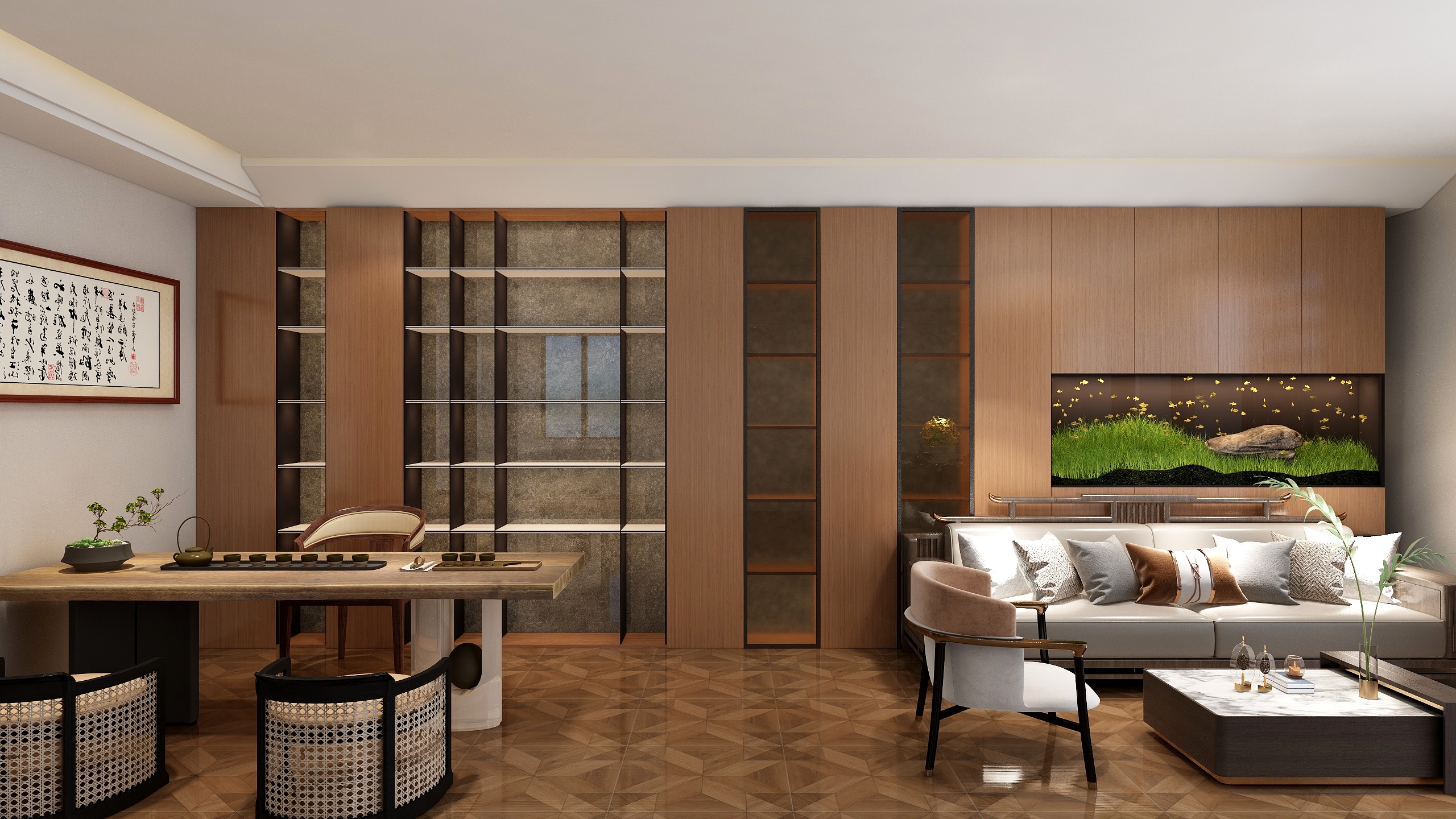 蚂蚁黑与白17755239229-会客厅布置10.30-装修设计方案