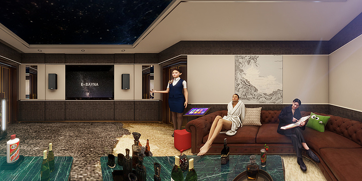 双虎家居-临泉店-音影室-副本-装修设计方案