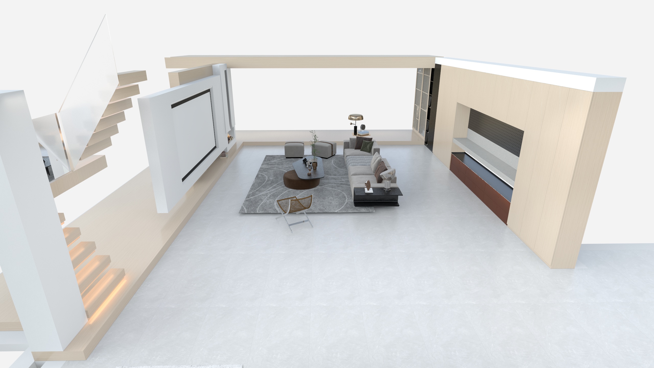 设计师伊佳迩-复式现代风格-装修设计方案