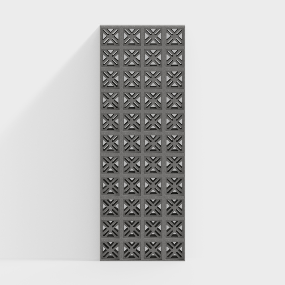 水泥隔断3D模型