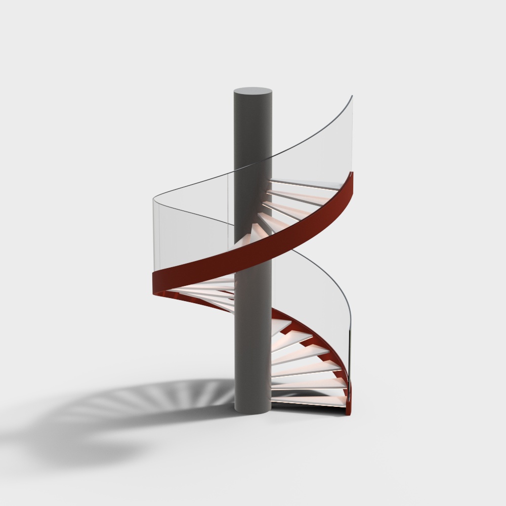 现代旋转楼梯3D模型