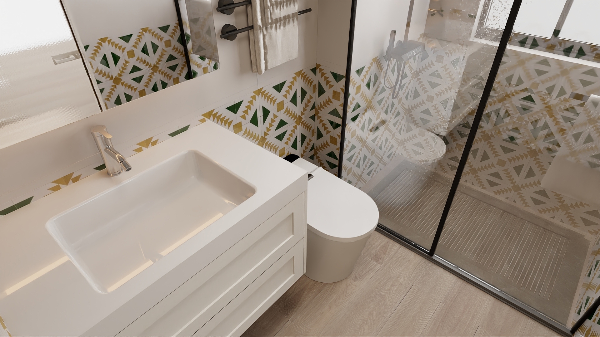 拾柒ccccc-67㎡1室装修效果图