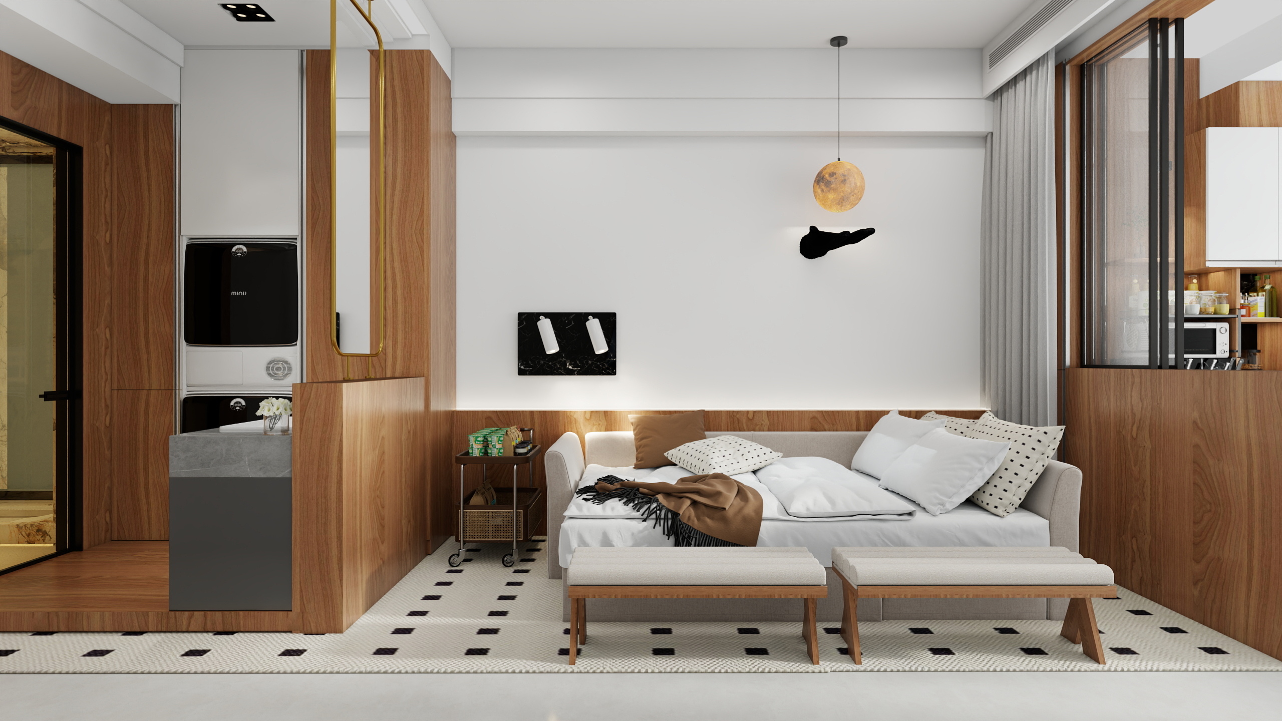 嘿~又见夏双罗-谷美大集-【公寓】装修效果图